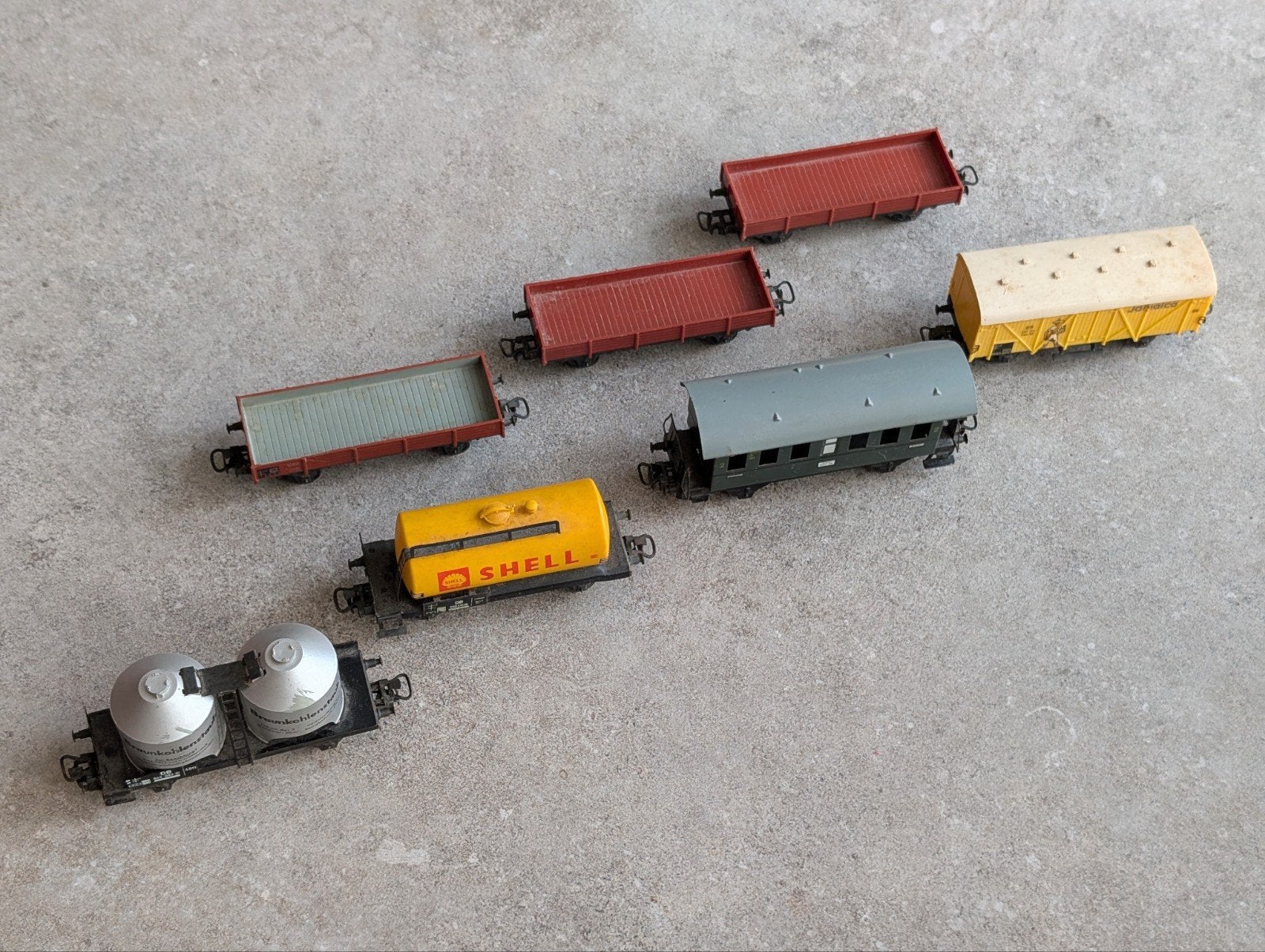 Märklin wagons en rijtuig - diverse oude modellen, Wisselstroom, Gebruikt, Wagon, Ophalen of Verzenden
