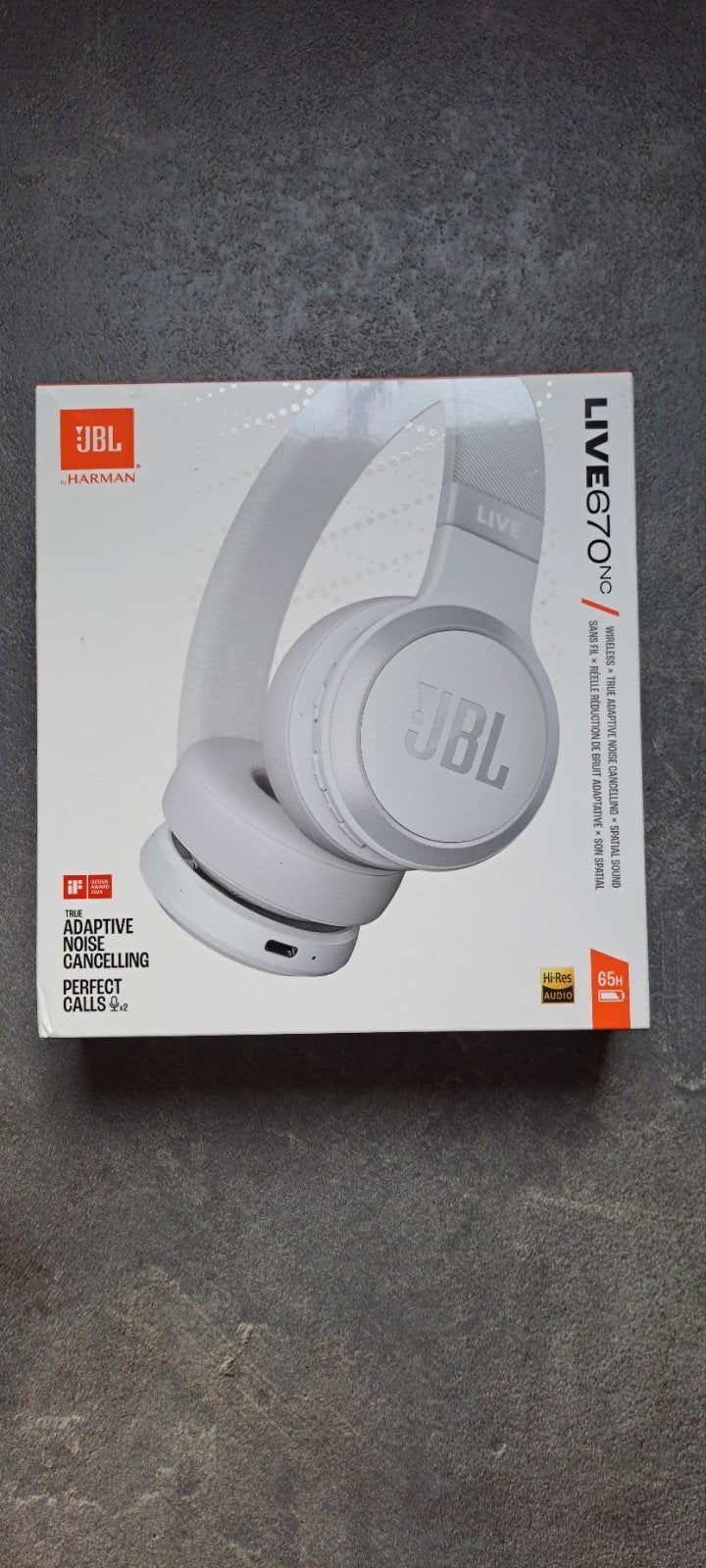 JBL Live 670 NC - Wit - Nieuw!, JBL, Bluetooth, Nieuw, On-ear