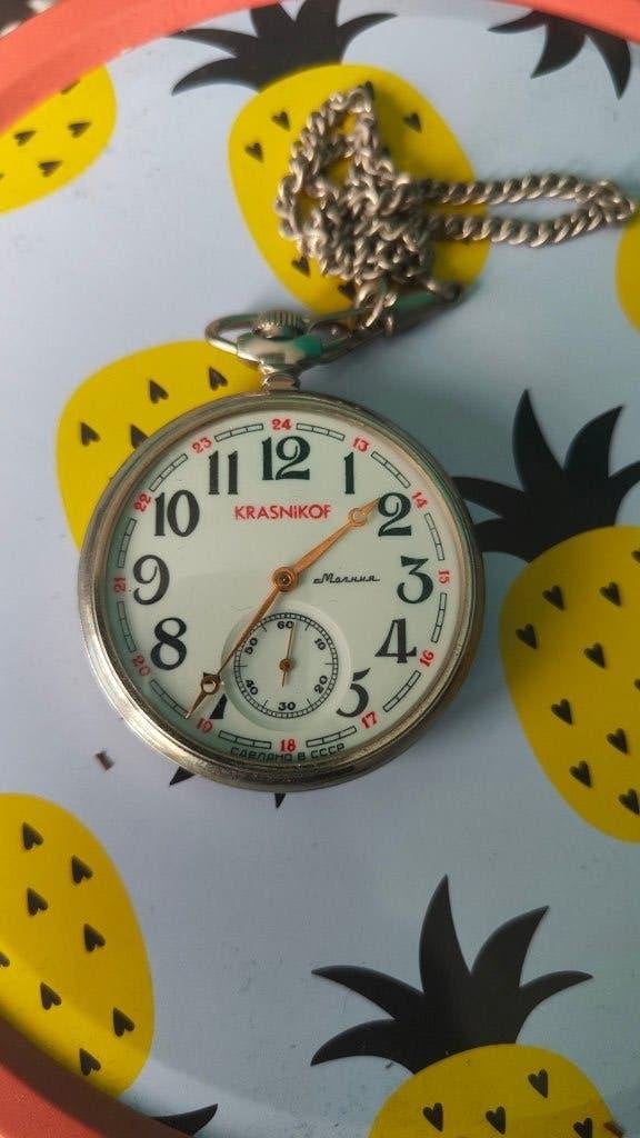 Krasnikof - Molnija- Wolfen USSR zakhorloge € 100,00, Ophalen of Verzenden