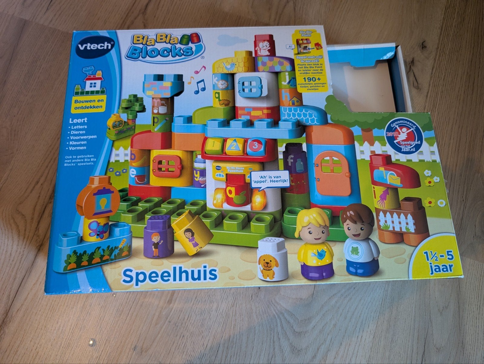 VTech Big Bla Blocks Speelhuis - Bouwen en Ontdekken, Ophalen of Verzenden, Zo goed als nieuw, Overige merken