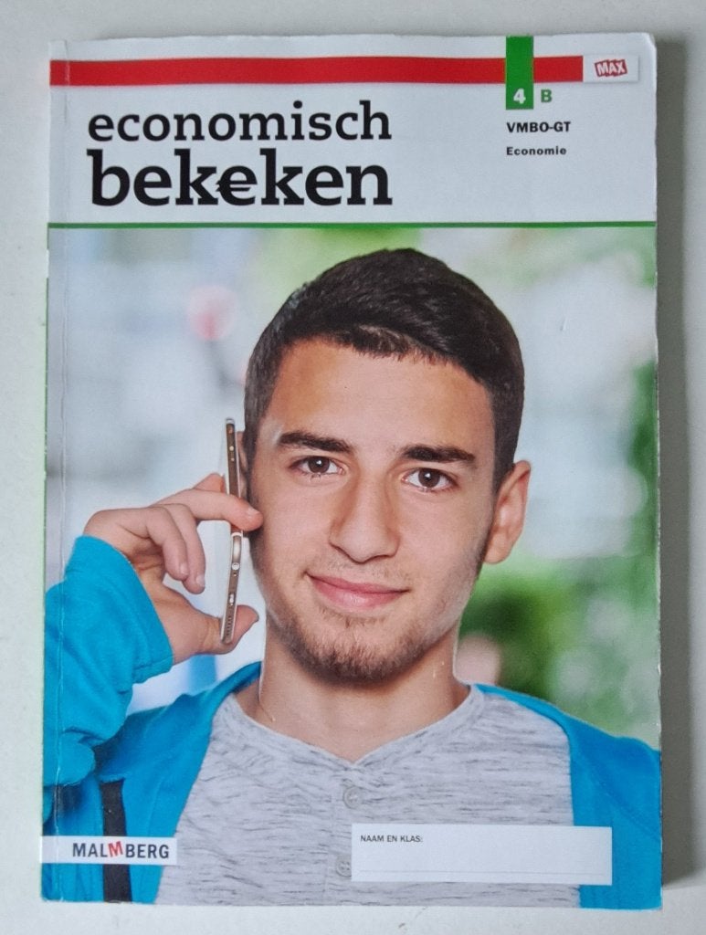 9789402068252 Economisch bekeken MAX 4B gt, Verzenden, Zo goed als nieuw, Overige niveaus, Nederlands