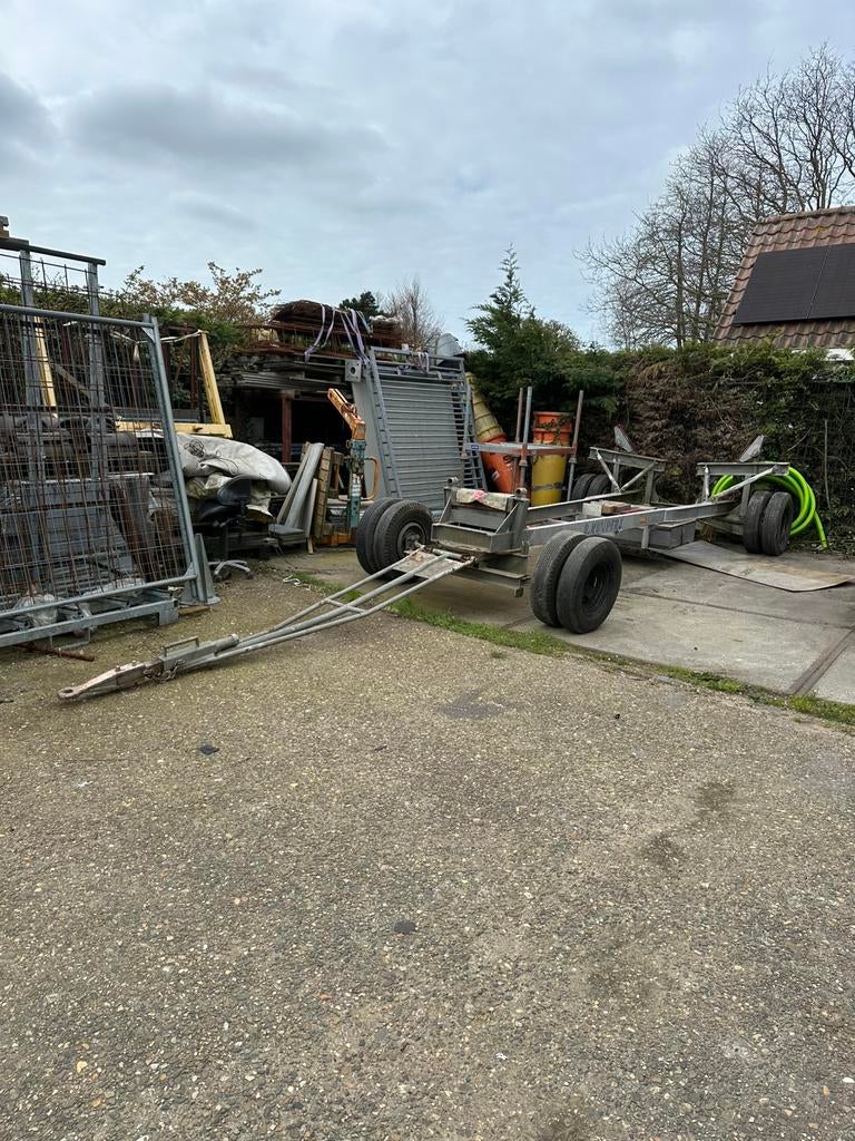 Zware bootwagen, stallings trailer, ca 12 ton laadvermogen, Watersport en Boten, Boottrailers, Gebruikt, 9 meter of meer, Overige typen