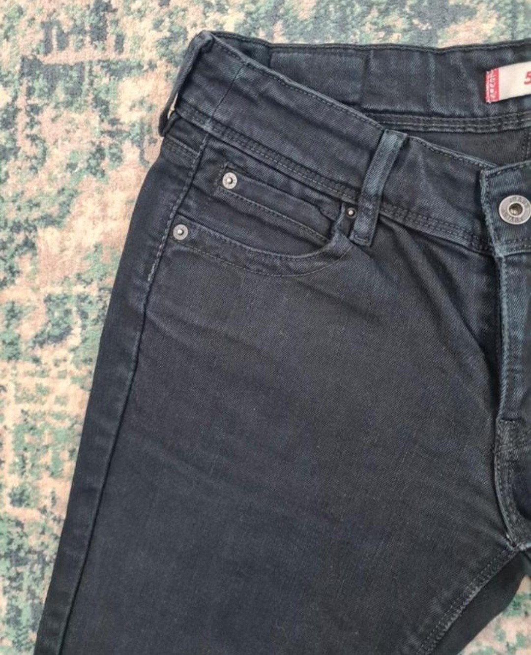 Levi's 571 slim fit W31 L34 Dames Tulsi3134 Mid-rise, Zwart, Ophalen of Verzenden, Zo goed als nieuw, W30 - W32 (confectie 38/40)