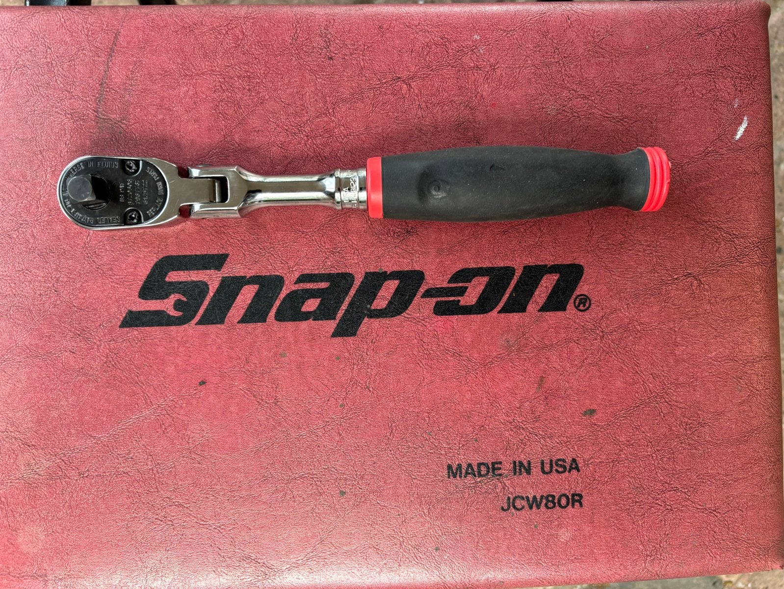 Snap-on FHE80 Ratel 3/8" Flexibele Kop - Zo goed als nieuw, Ophalen of Verzenden, Zo goed als nieuw, Sleutel/ratel, Overige merken