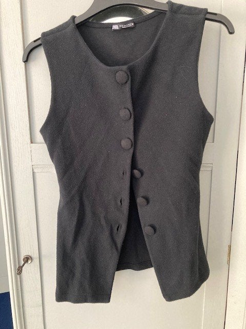 Zwart Gilet Zara (S), Ophalen of Verzenden, Zo goed als nieuw, Zara, Zwart