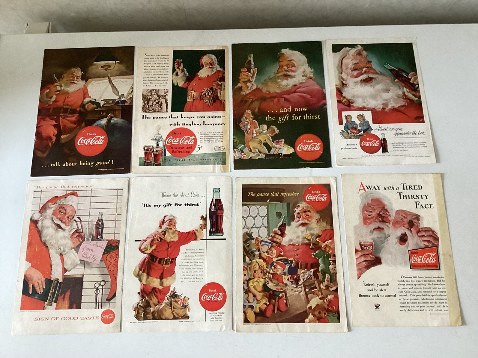COCA-COLA schitterend jaren 30 en 50, origineel, Ophalen of Verzenden, Zo goed als nieuw, Reclamebord
