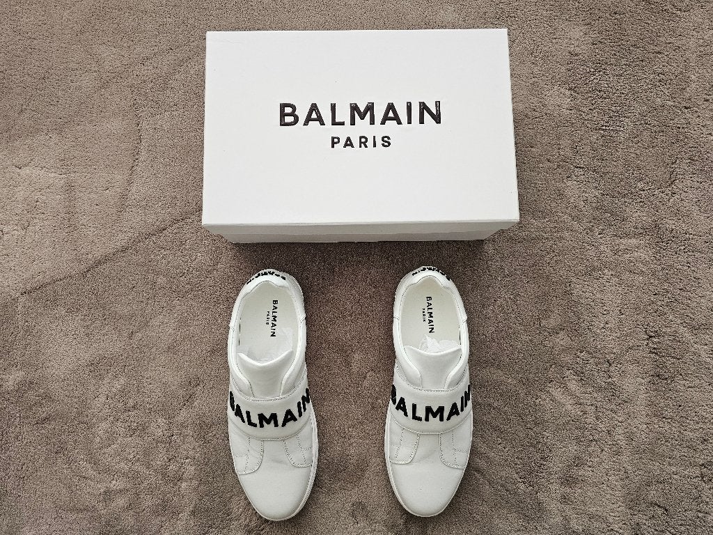 Balmain Sneakers maat 42, Kleding | Heren, Verzenden, Wit, Sneakers of Gympen, Zo goed als nieuw