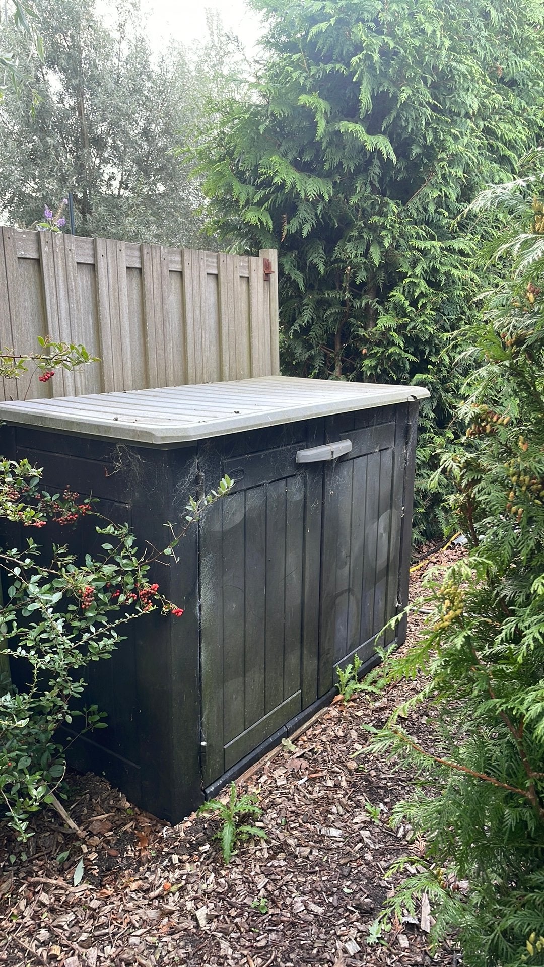 Grote Keter tuinkast / kussenbox, Ophalen, Gebruikt, Kunststof, Overige typen
