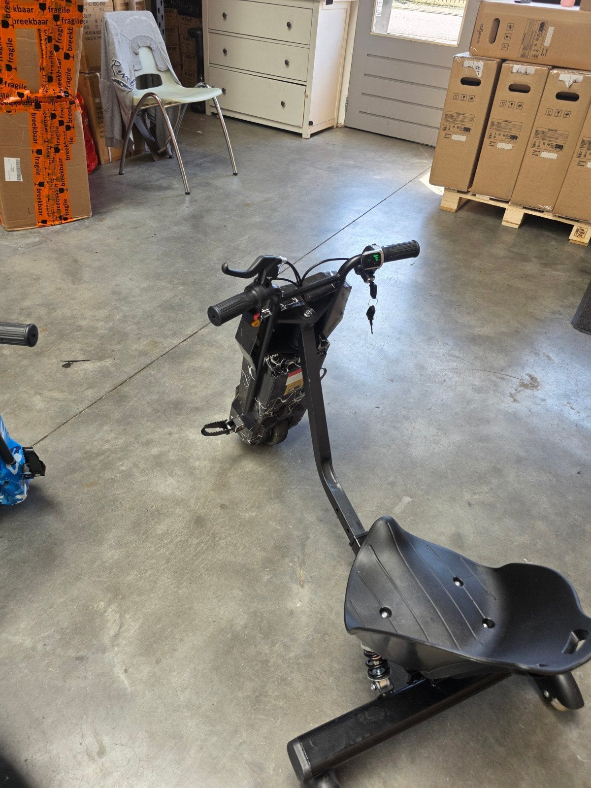 Elektrische Drift Trike - Zwart of Blauw Camouflage, Omidbikes, Verstelbare zitting, Ophalen of Verzenden, Zo goed als nieuw