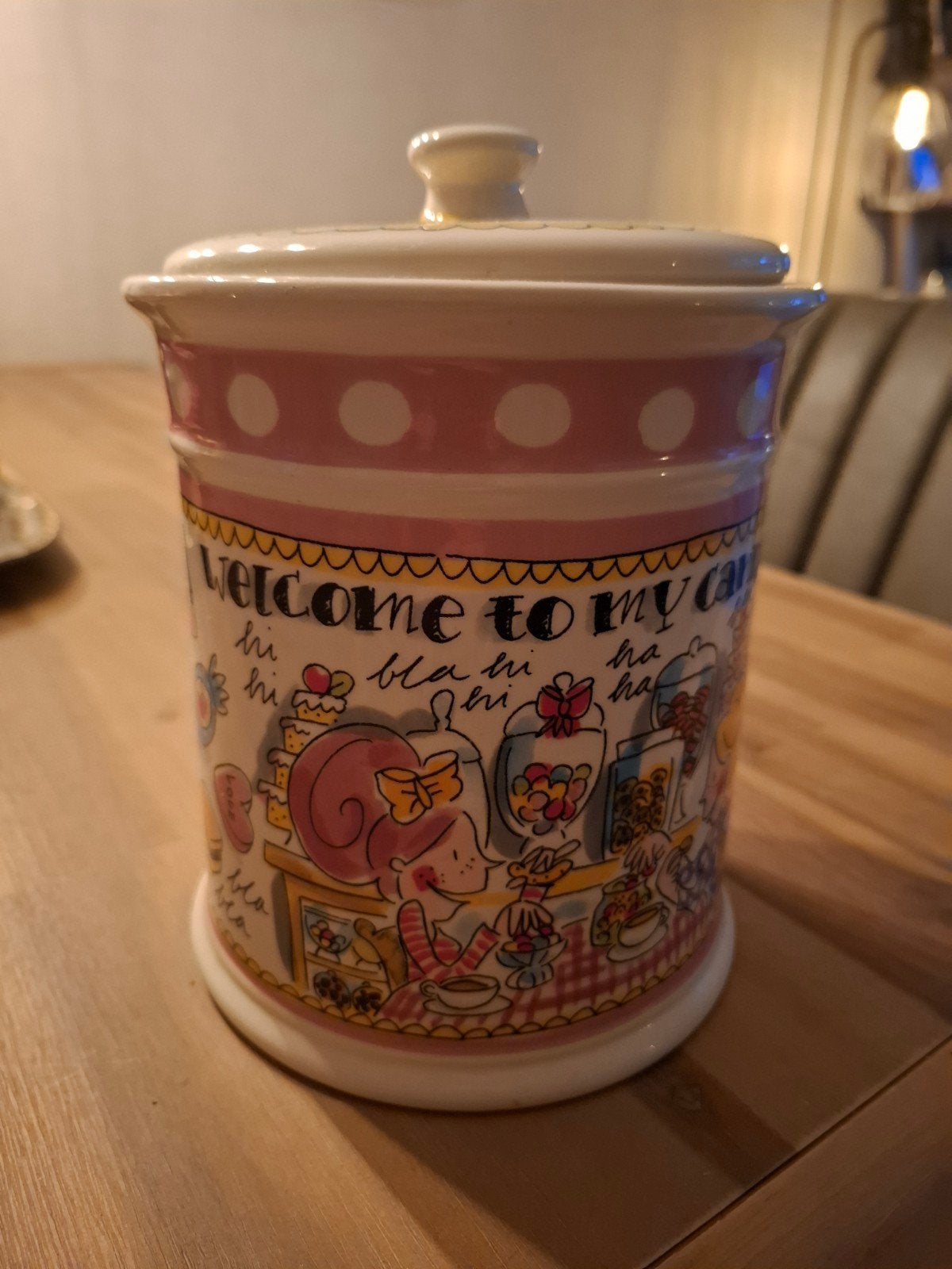 Leuk Blond Amsterdam melkkan en suikerpot en de koektrommel, Ophalen, Gebruikt, Overige merken, Keramiek