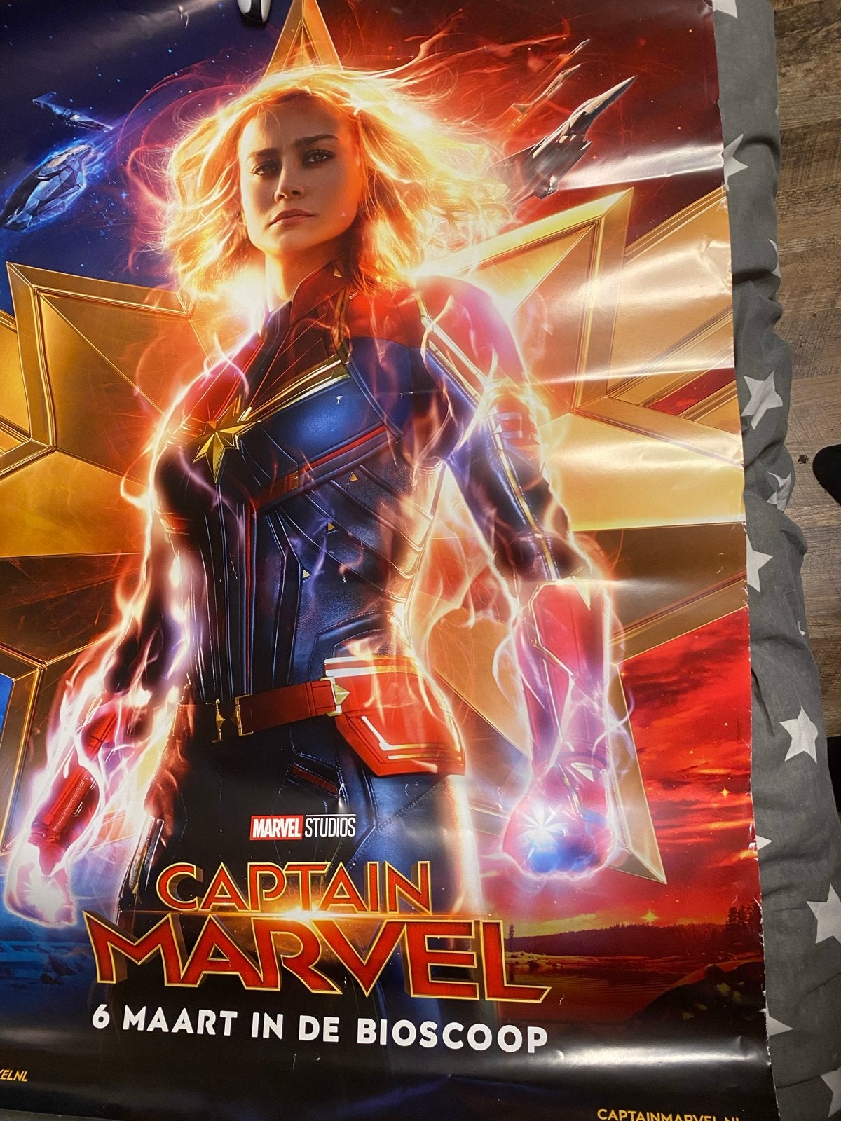 Captain Marvel Filmposter - Origineel Bioscoopformaat, Verzamelen, Rechthoekig Staand, Deurposter of groter, Ophalen of Verzenden