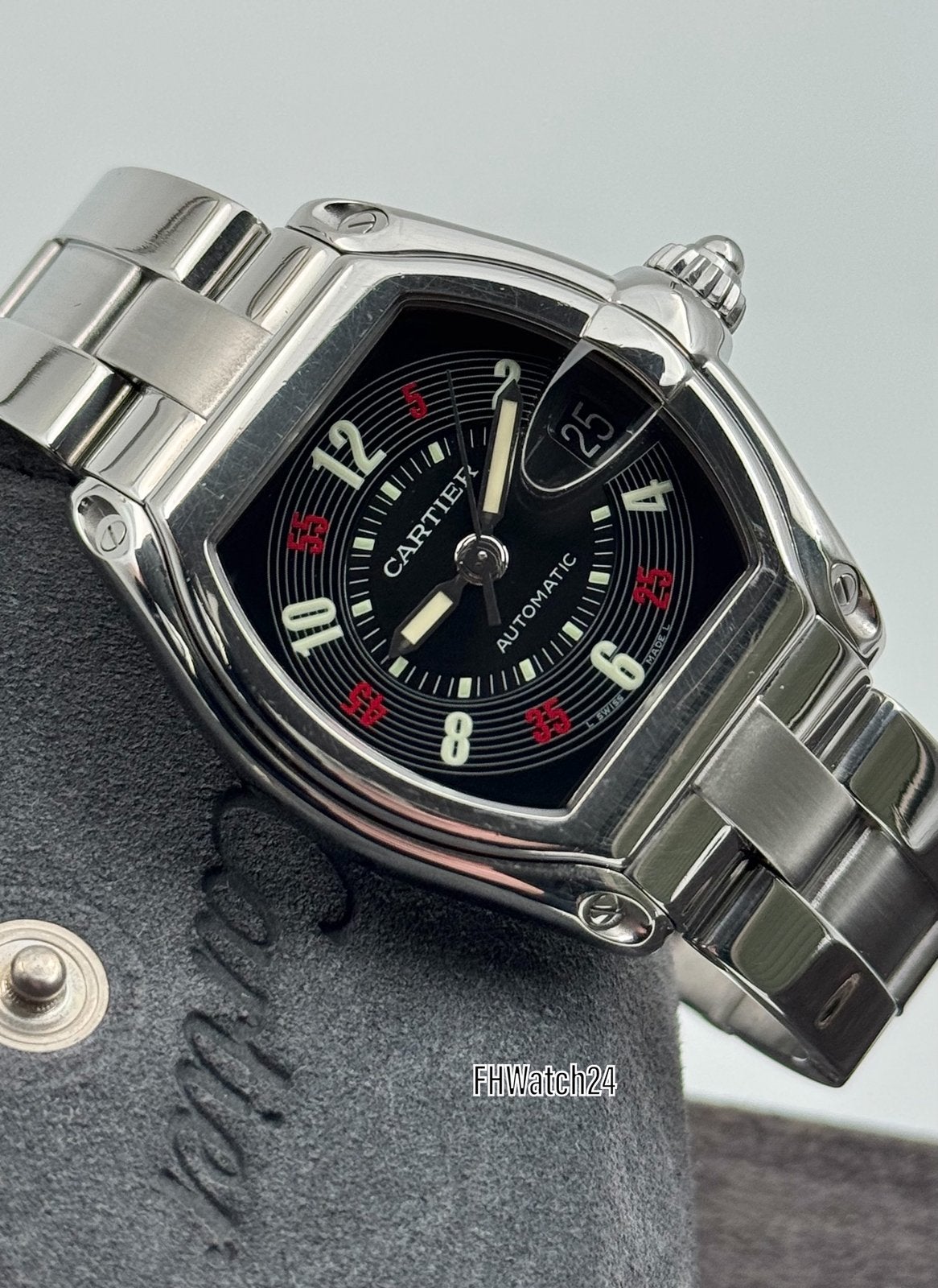 Cartier Roadster 2510 “ Las Vegas “., Overige merken, Staal, Cartier, Gebruikt