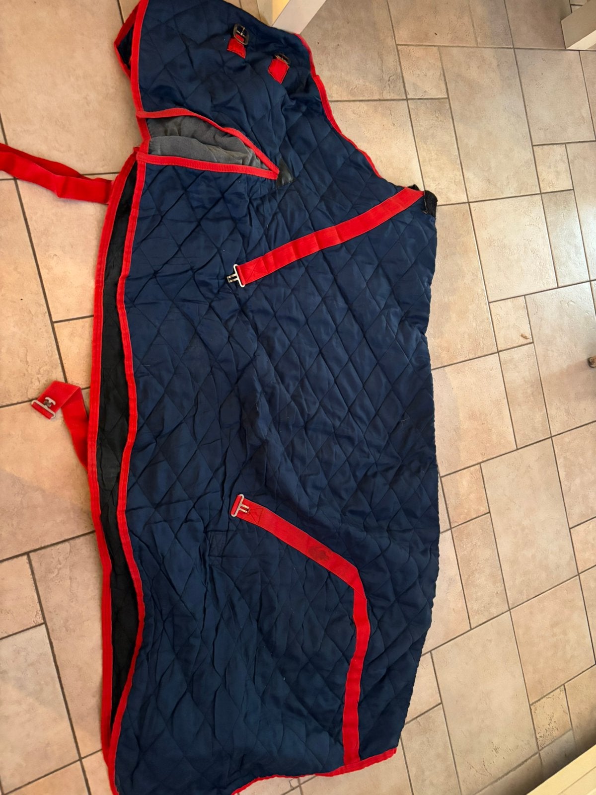 Mooie deken, Ophalen of Verzenden, Gebruikt, Blauw, Deken