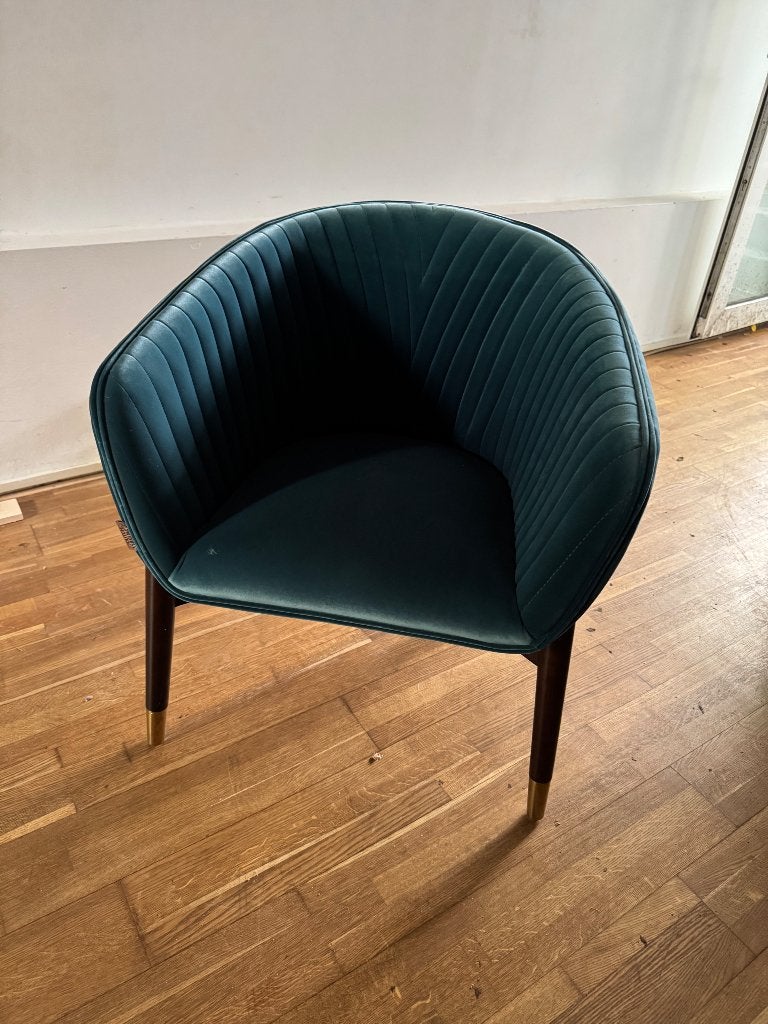 Dutchbone Dolly Eetkamerstoel (2), Ophalen, Twee, Blauw, Zo goed als nieuw