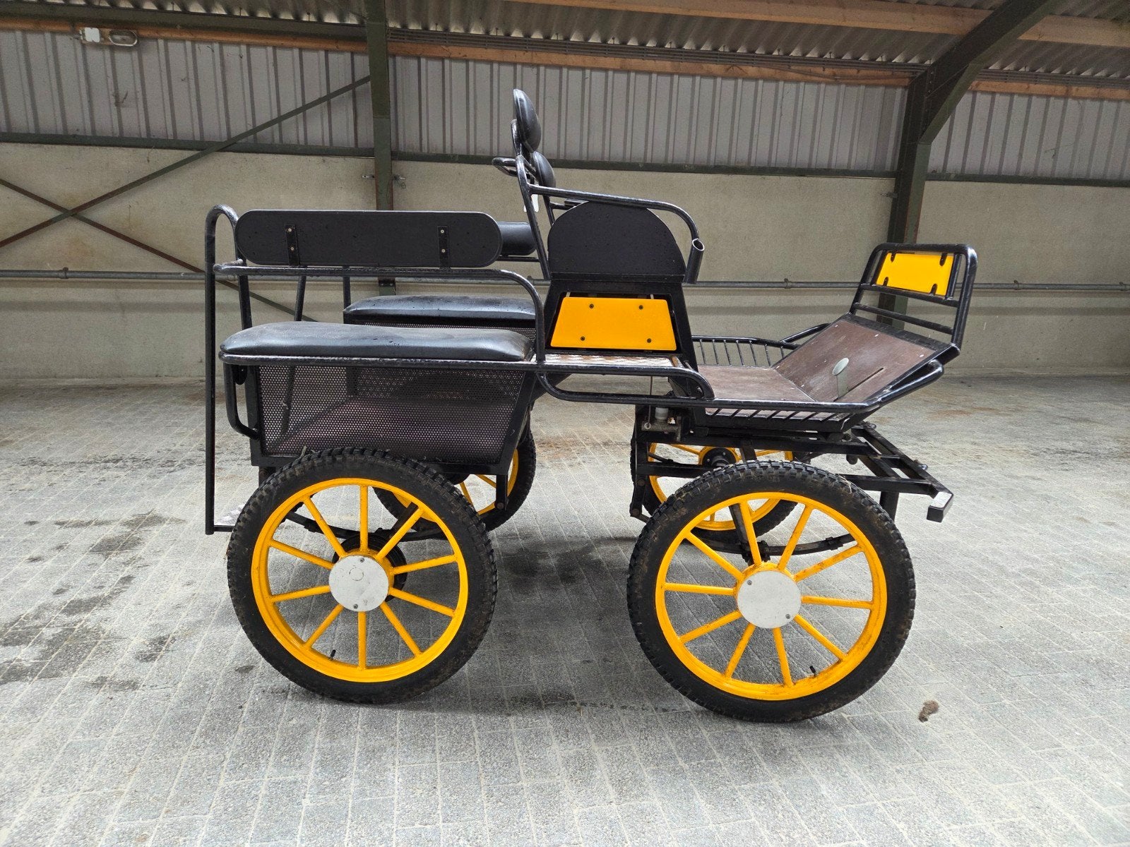 23 inch enkel/tweespan recreatie marathonwagen, Zo goed als nieuw, Marathonwagen, Paard of Pony