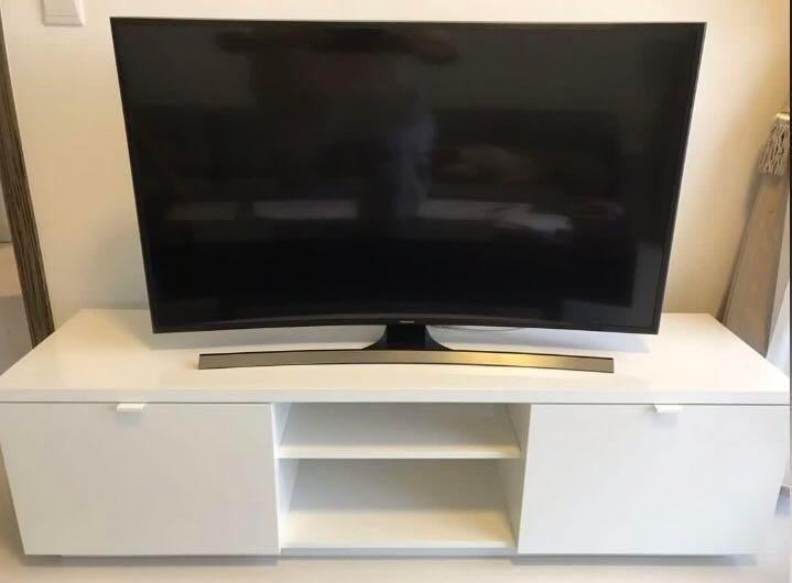 48 inch Samsung 4k curved smart tv., Ophalen, LED, Zo goed als nieuw, Samsung