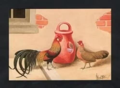 Pluimvee Kippen Phoenixkriel Patrijs Boerderij, Van Gink., Verzamelen, Ansichtkaarten | Dieren, Ongelopen, 1980 tot heden, Vogel