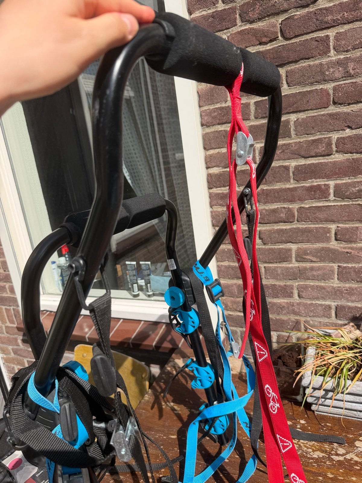 B'Twin 300 Fietsendrager voor 3 fietsen - Achterklep, Ophalen of Verzenden, 3 fietsen of meer, Zo goed als nieuw, Achterklepdrager