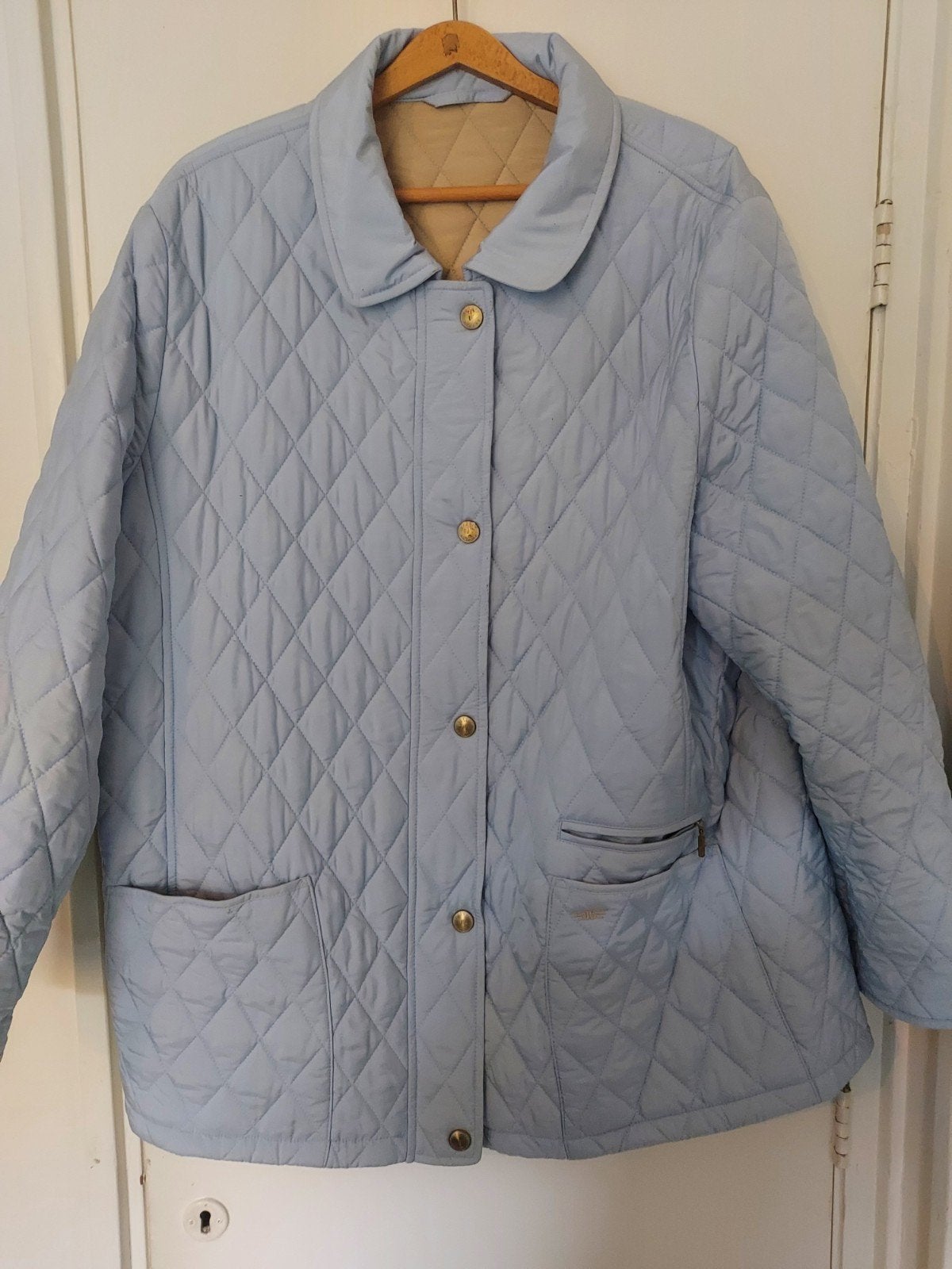 lichtblauwe gewatteerde jas van Basler maat 48, Kleding | Dames, Blauw, Ophalen of Verzenden, Zo goed als nieuw, Maat 46/48 (XL) of groter