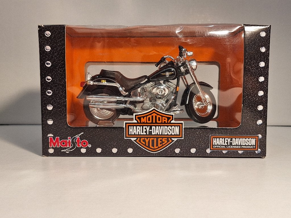 1/18 Harley Davidson HARLEY-DAVIDSON 2000 FLSTF Fat Boy, Ophalen of Verzenden, Zo goed als nieuw, Motor, Maisto