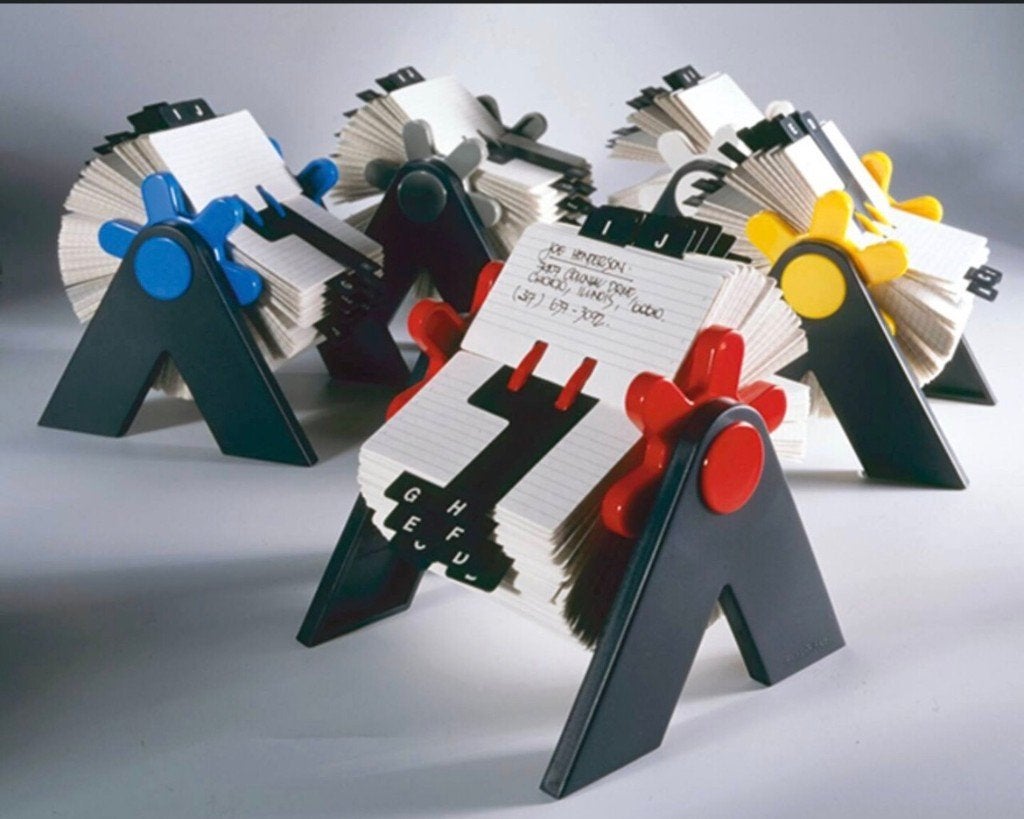 Rolodex är'ti-fakt-s FlipFile door Peter Haythornthwaite 80s, Ophalen of Verzenden