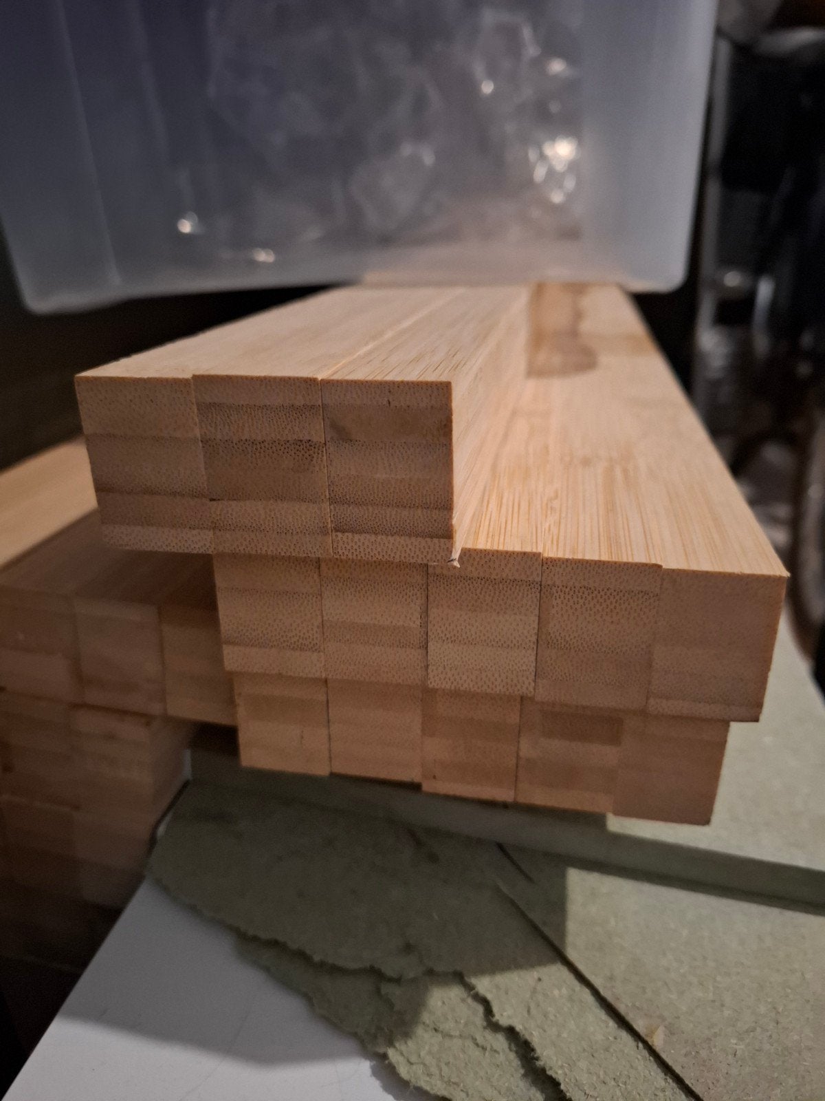 partij bamboe latten, Ophalen, 50 mm of meer, Balk, Minder dan 200 cm