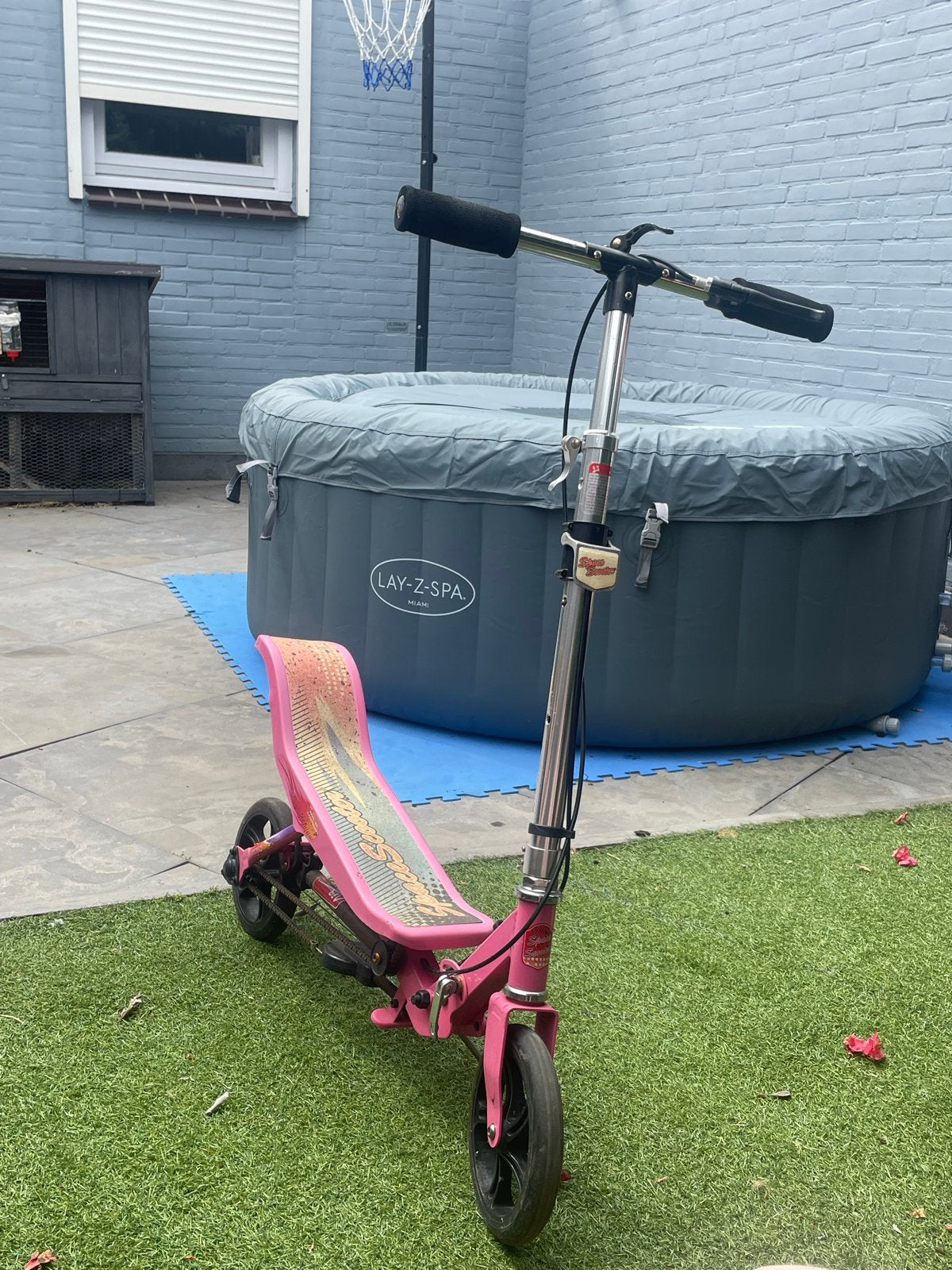 Spacescooter roze, Ophalen, Gebruikt, Gewone step