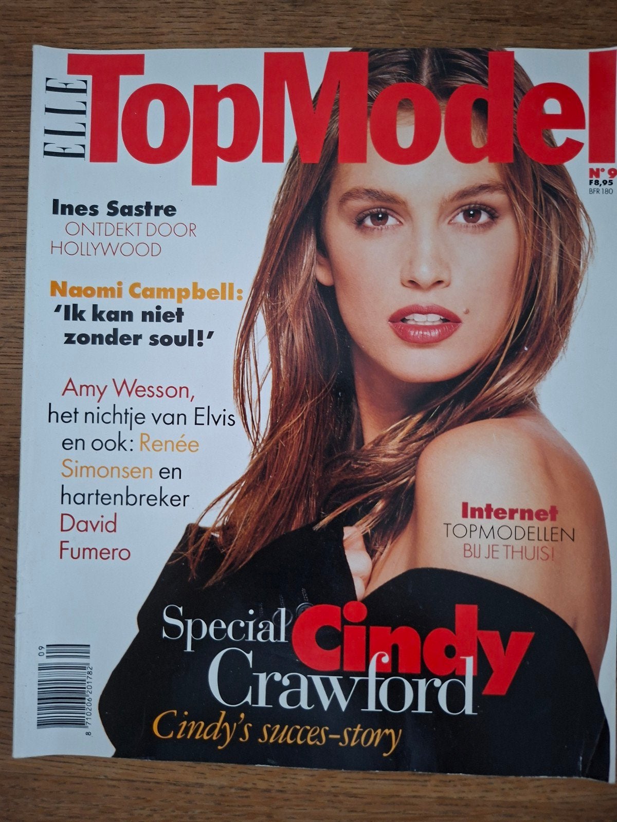 elle topmodel magazine fashion magazine cindy crawford, Verzenden, Zo goed als nieuw, Glossy