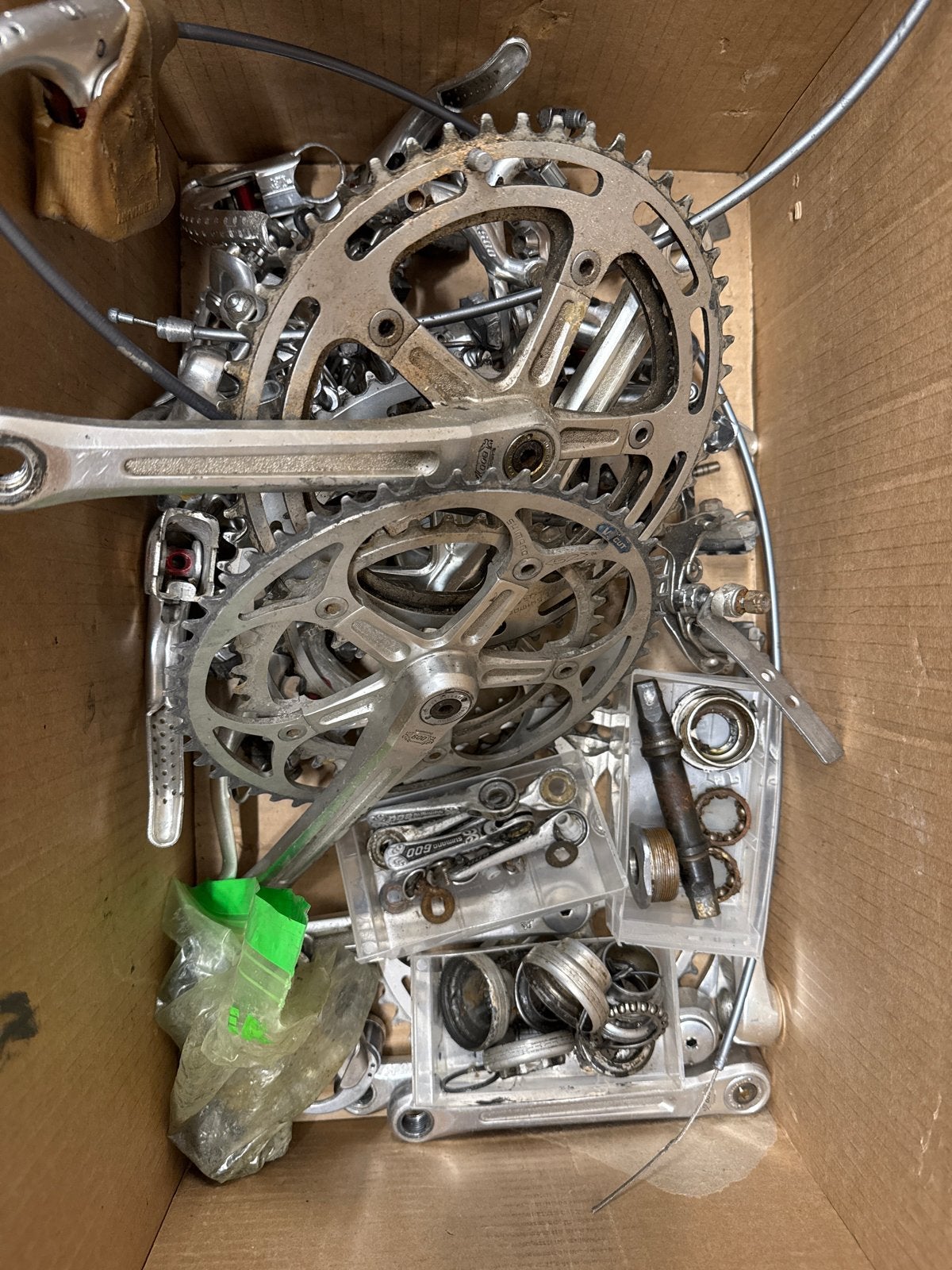 Shimano 600 Arabesque onderdelen, Gebruikt, Aluminium, Racefiets, Ophalen