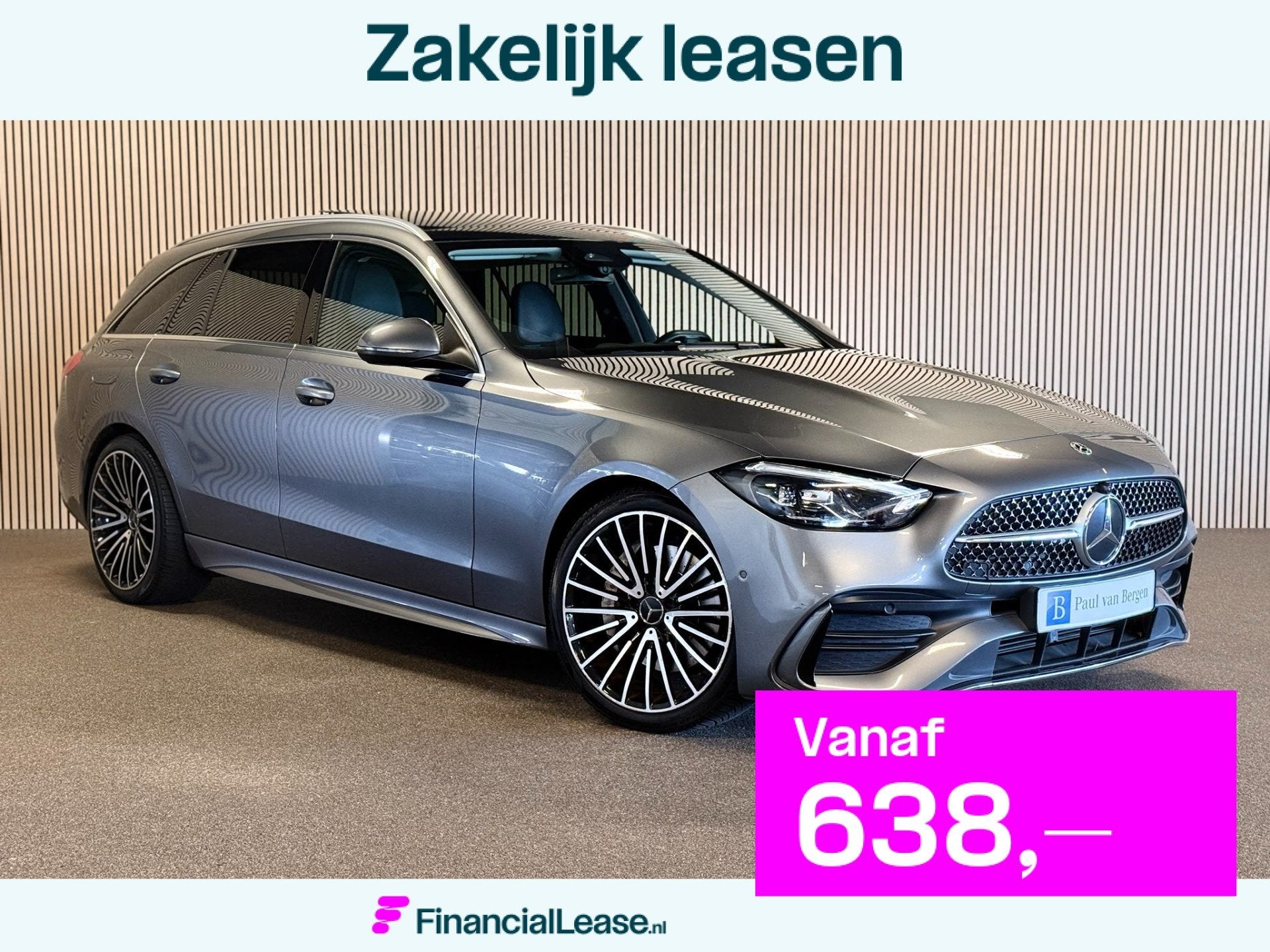 Mercedes-Benz C-Klasse Estate 220D AMG STYLING-PANORAMA-CAME, Achterwielaandrijving, Diesel, Lease, 750 kg