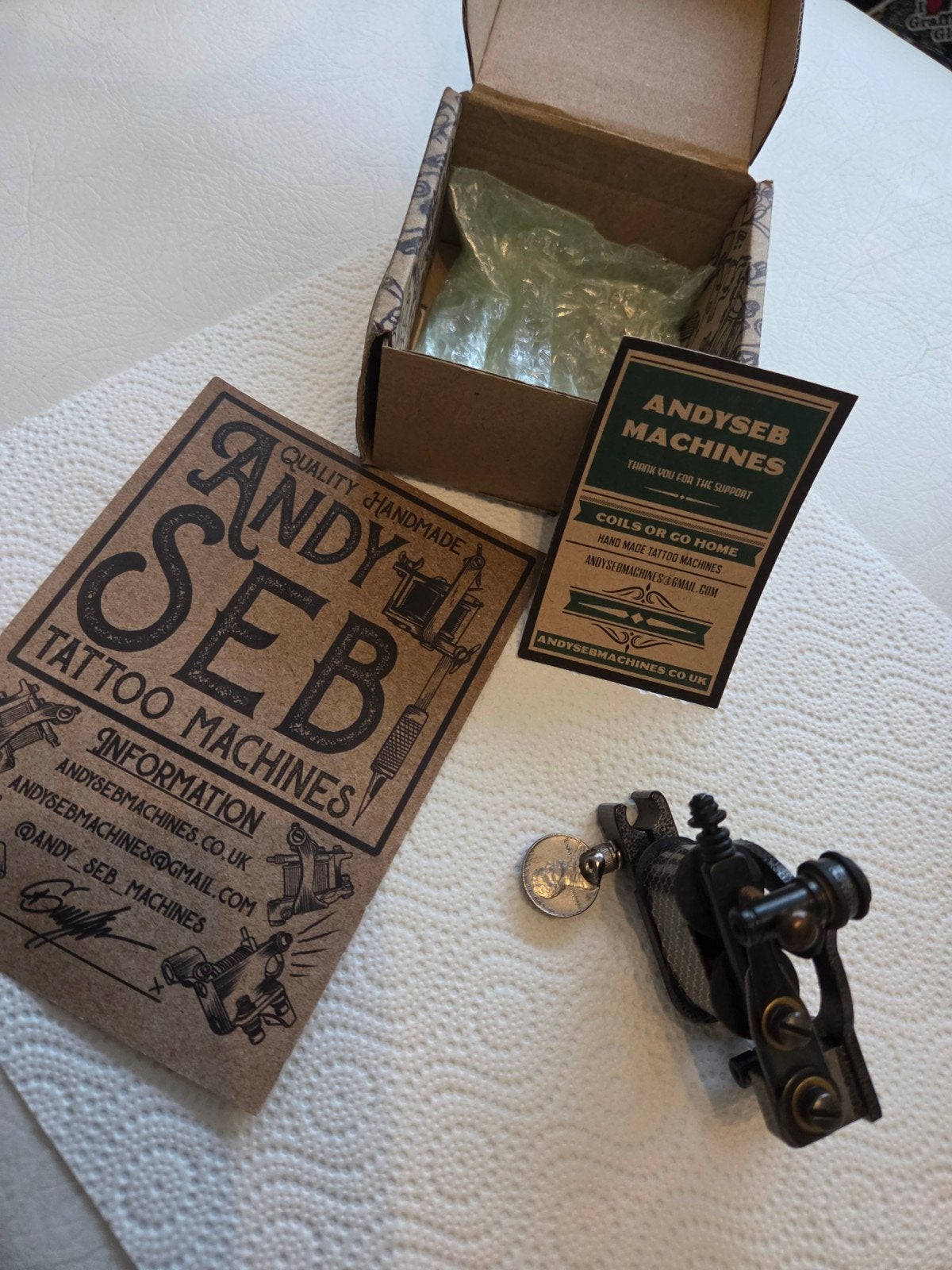 tattoomachine Andy Seb hand made liner, Ophalen of Verzenden, Gebruikt