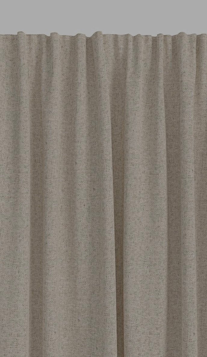 2 gordijnen Aldra jysk Aldra 140x300 beige zand verduisteren, Crème, 300 cm, Nieuw, Ophalen of Verzenden