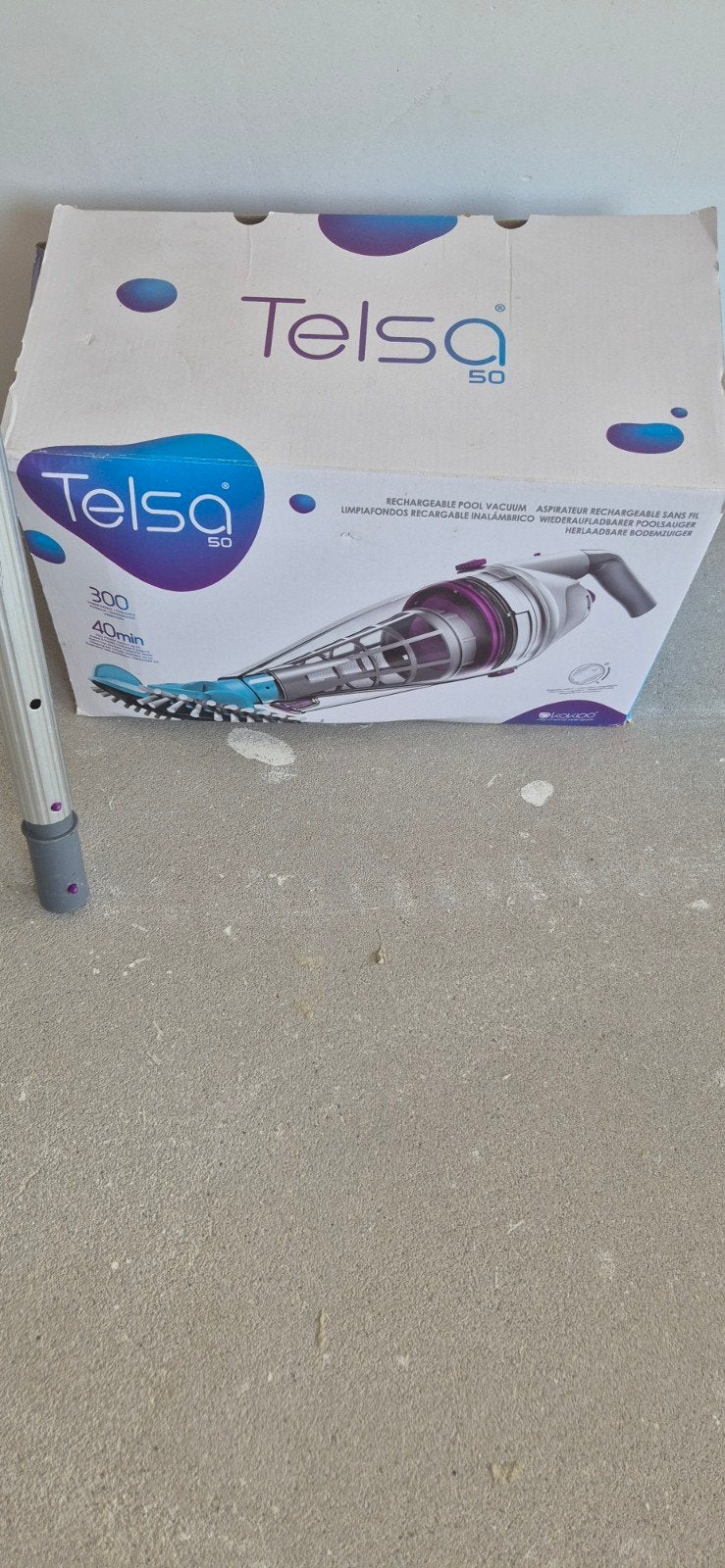 Telsa 50 Oplaadbare Zwembadstofzuiger, Ophalen, Gebruikt
