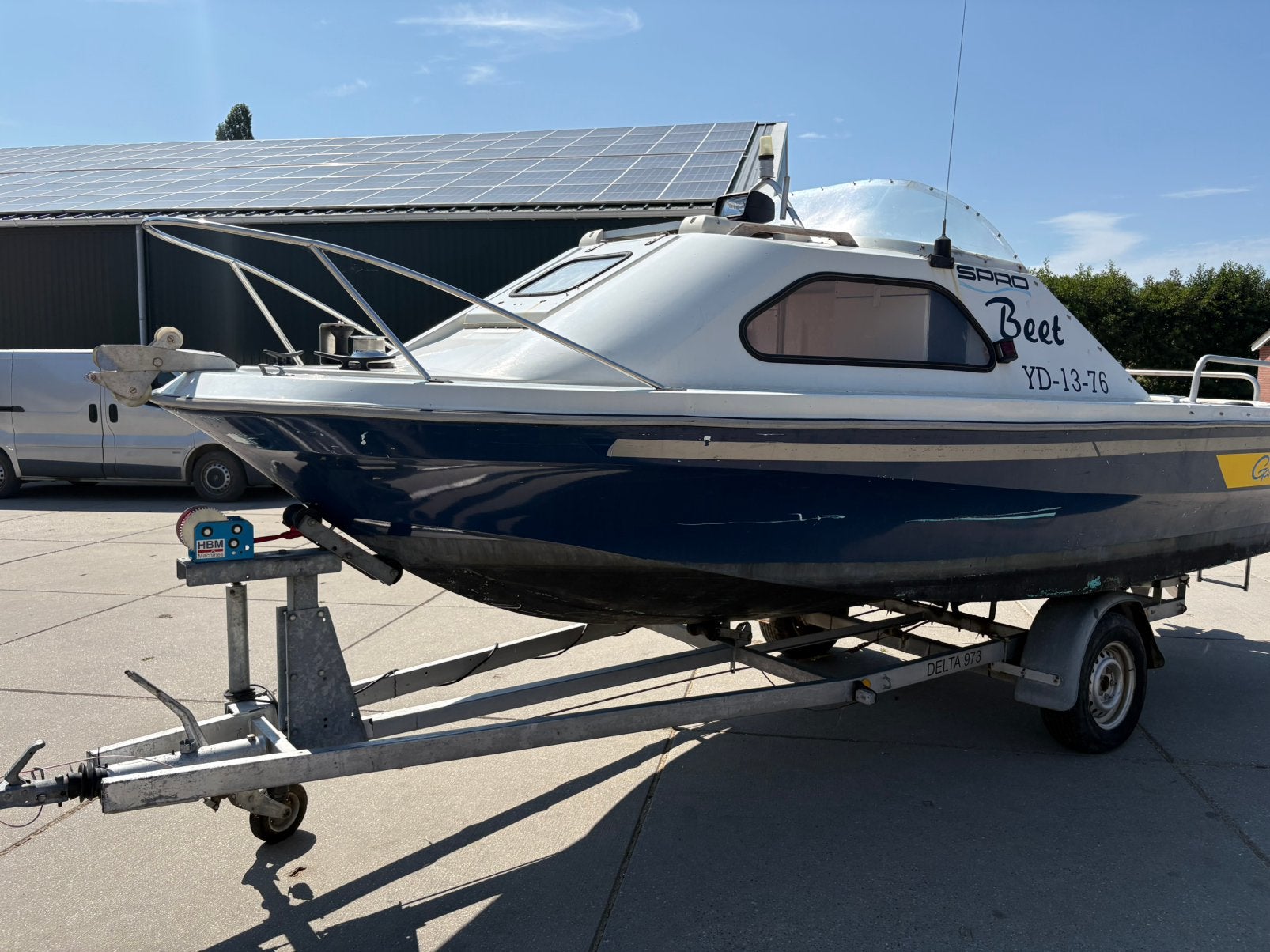 Shetland 536 suntrip/ yamha 55 pk 2 takt, Watersport en Boten, Speedboten, Ophalen, Gebruikt, Elektrische start, 5 m