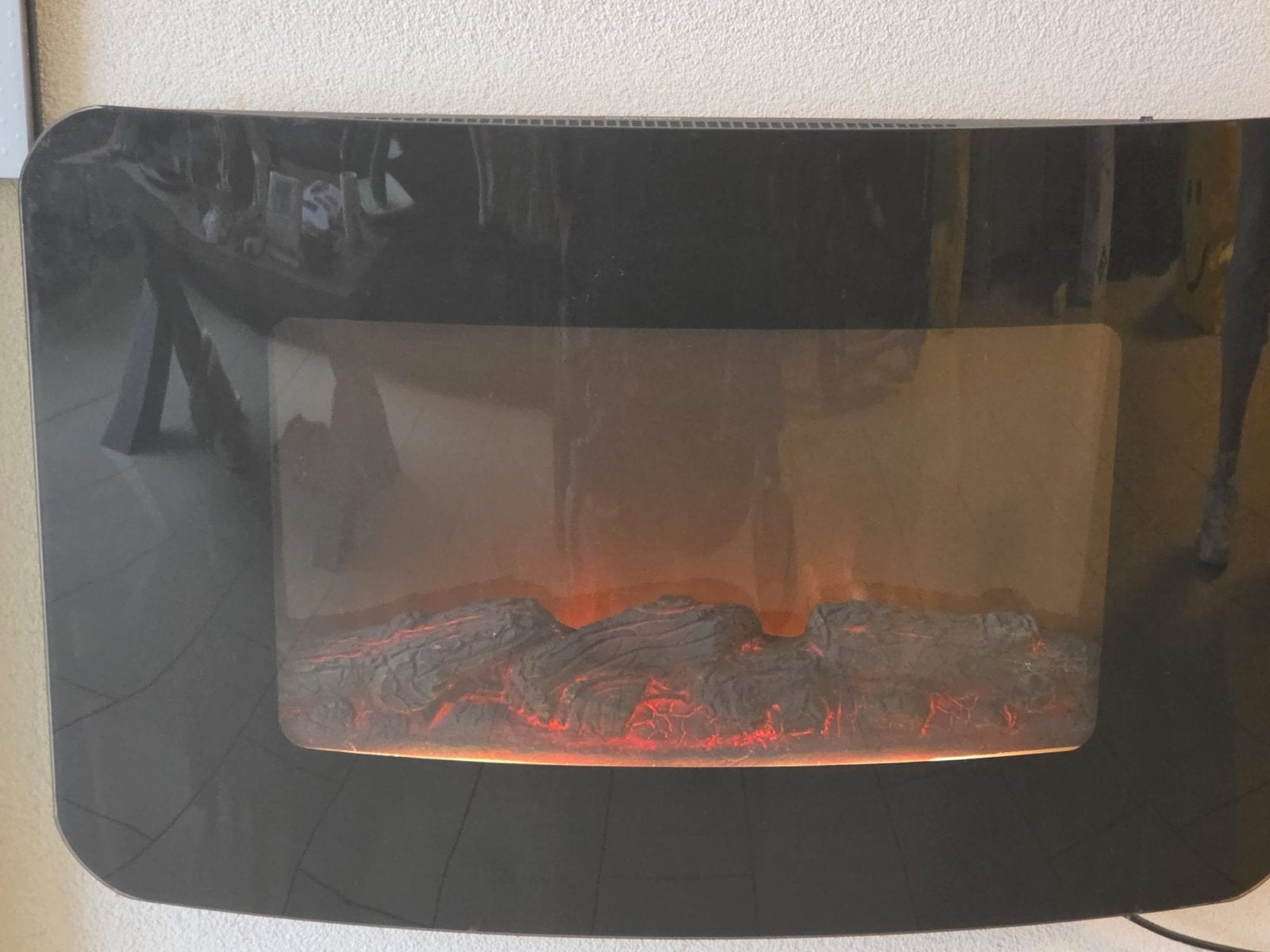 Elektrische Wandhaard met Verwarming - 2000W, Ophalen, Bvt, Gebruikt, Elektrische haard
