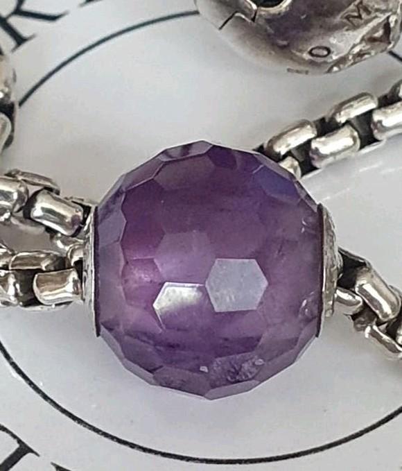 Amethist  Van Thomas sabo.   Pandora Essence, Sieraden, Tassen en Uiterlijk, Overige merken, Nieuw, 1 bedel, Edelsteen