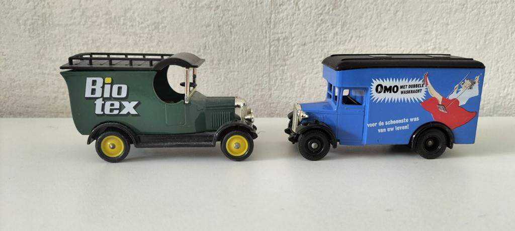 2 auto's met bekende wasmiddelen reclame, Overige merken, 1:32 tot 1:50, Overige typen, Ophalen of Verzenden