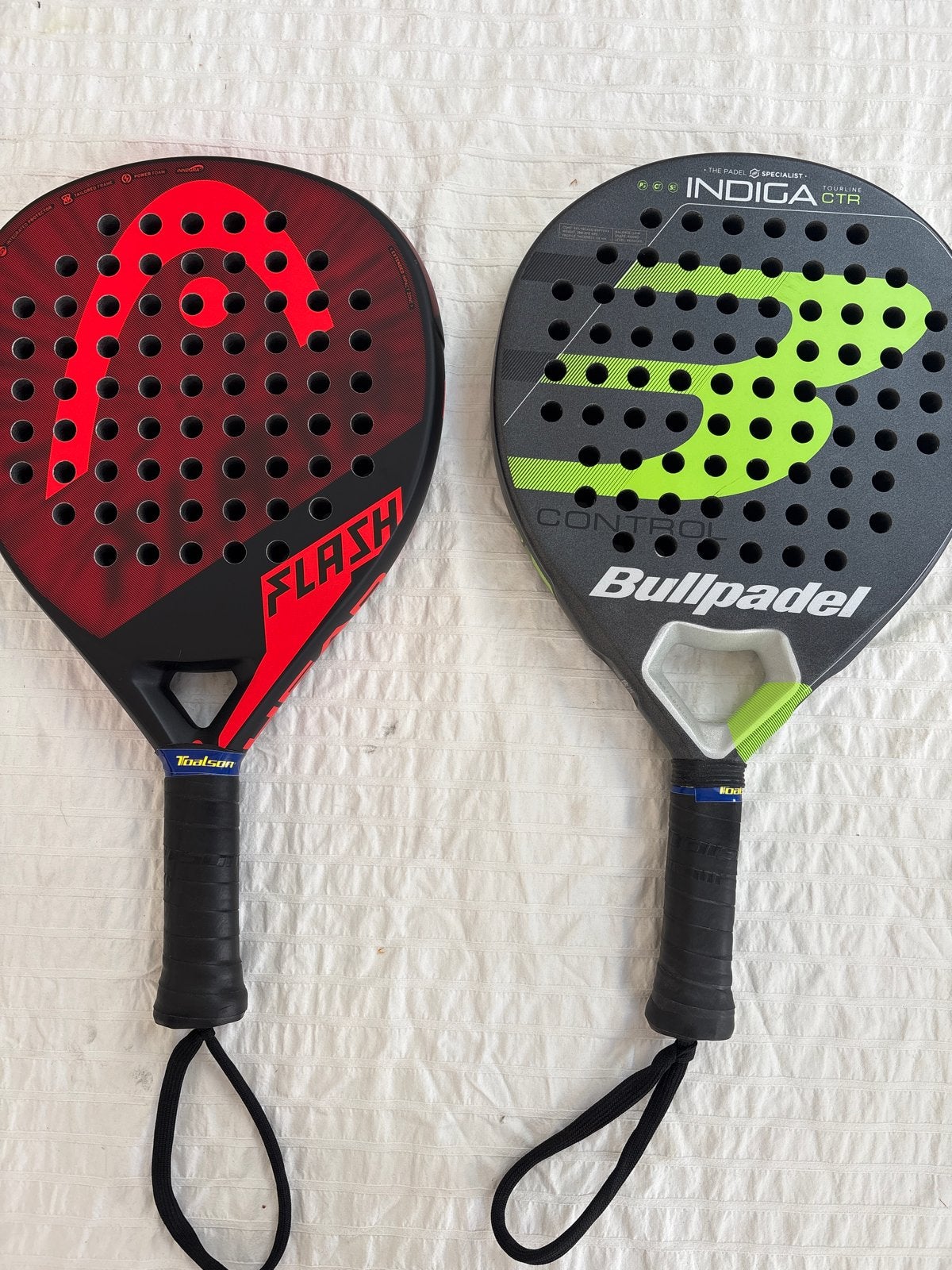 Padelracket - Head Flash en Bullpadel Indiga CTR, Sport en Fitness, Padel, Ophalen of Verzenden, Nieuw, Padelracket