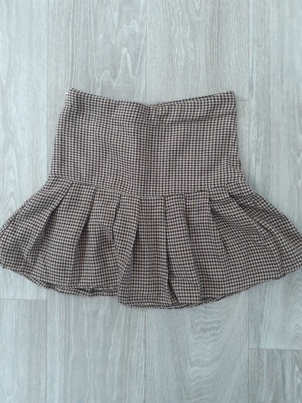 Leuke rok met pied-de-poule patroon, maat 128, Zeeman, Gebruikt, Meisje, Ophalen of Verzenden