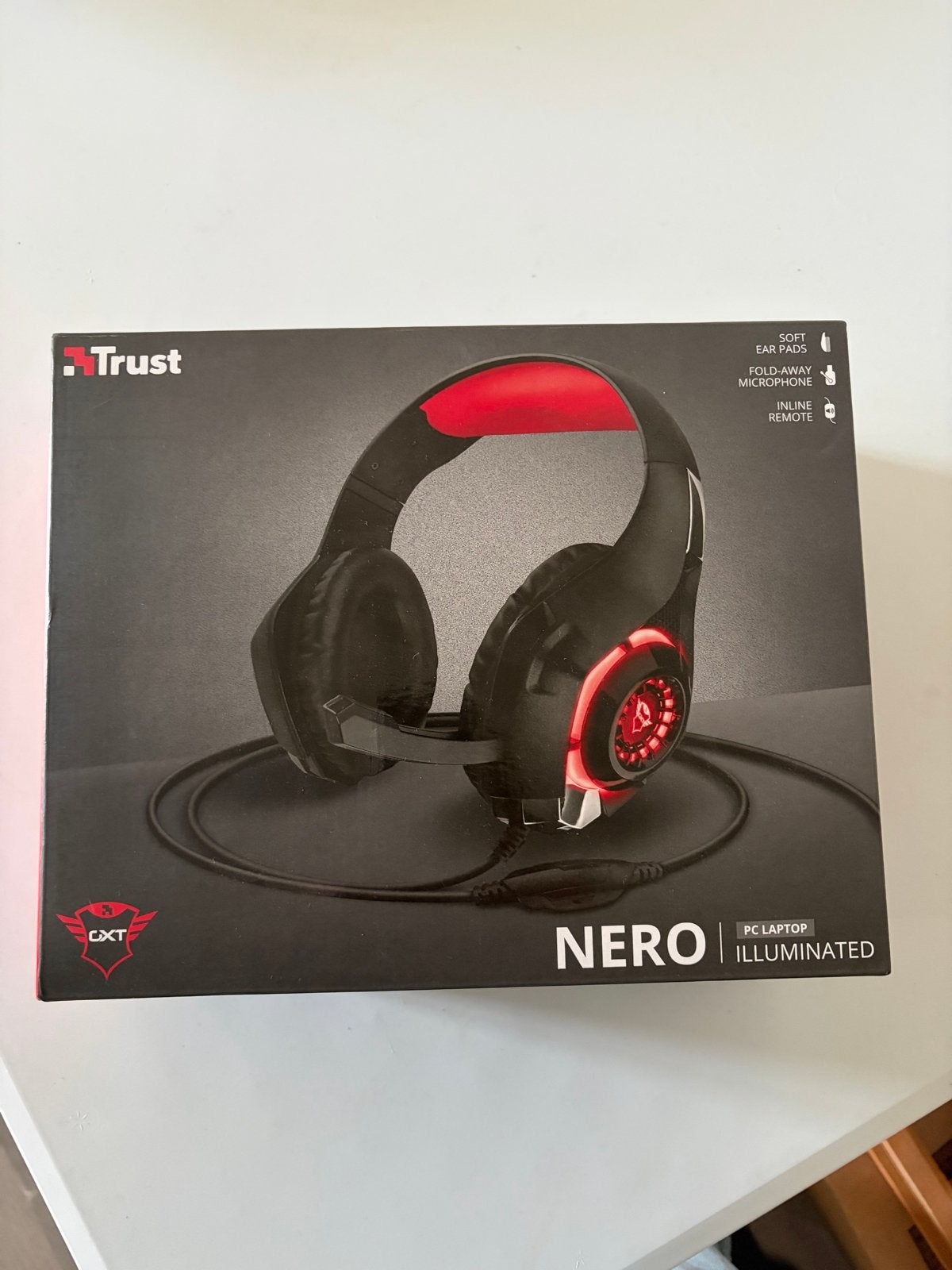 Trust GXT 322 Nero Gaming Headset - Zwart/Rood, Ophalen of Verzenden, Nieuw, Over oor (circumaural), Overige merken