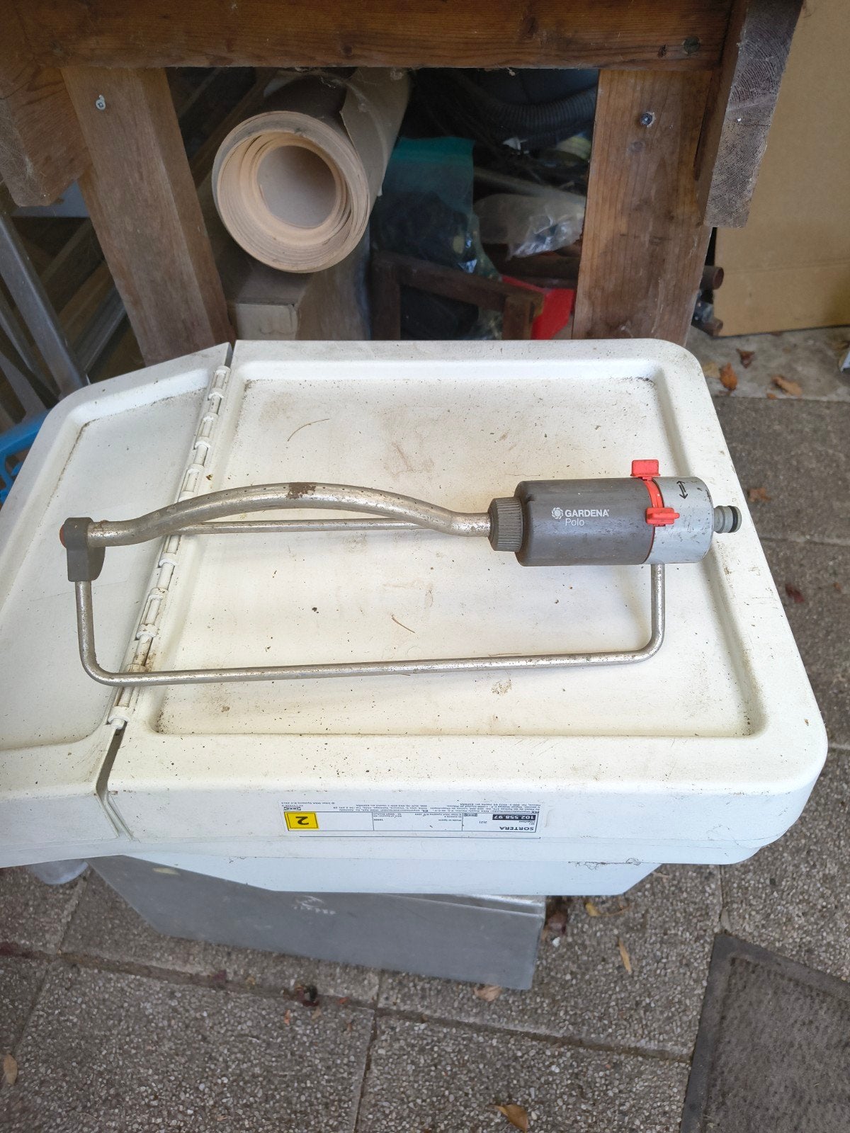 Gardena Zwenksproeier AquaZoom 250/1, Ophalen of Verzenden, Gebruikt, Zwenksproeier