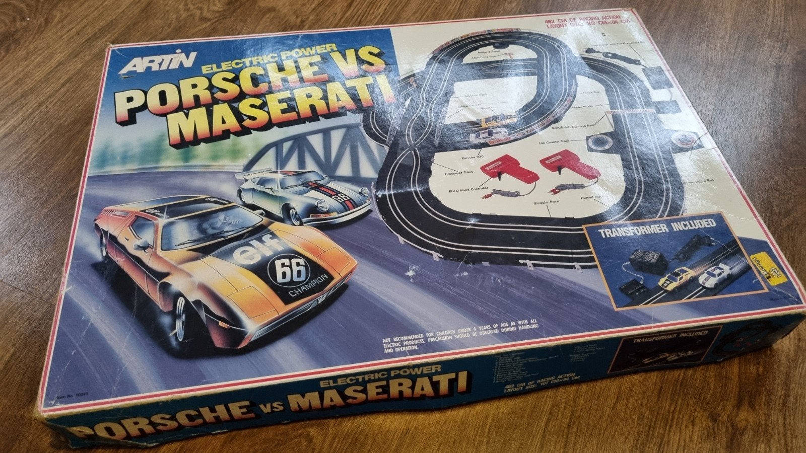Vintage Artin Racebaan Set: Porsche vs Maserati, Ophalen