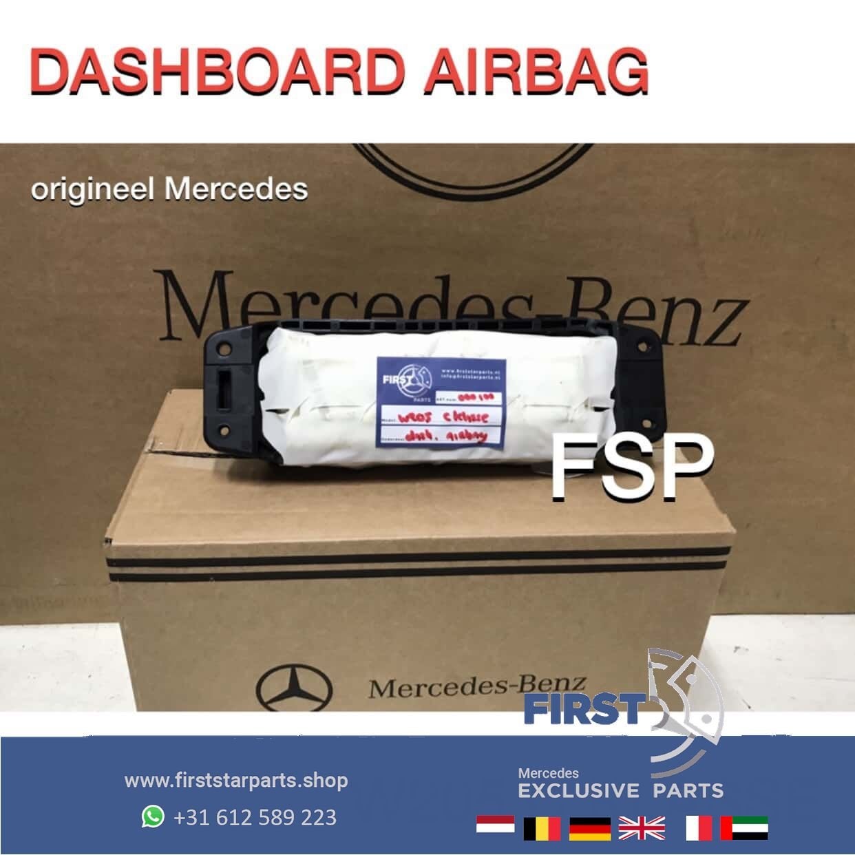 W205 C205 S205 DASHBOARD AIRBAG Mercedes C Klasse 2014-2021, Auto-onderdelen, Dashboard en Schakelaars, -, -, -