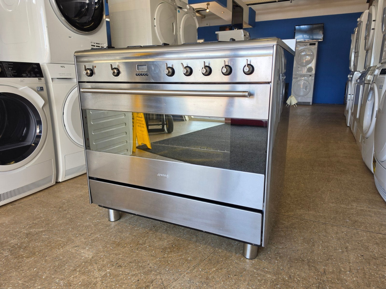 SMEG 5 pits gasfornuis | Hete lucht oven | Gratis thuis 🚚✅️, Jirnsum, Hete lucht, 60 cm of meer, Ophalen of Verzenden