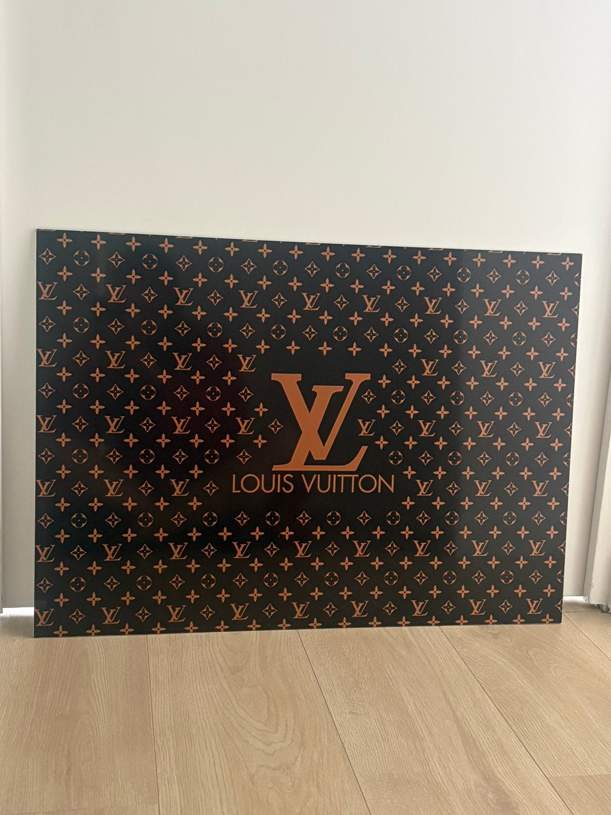 Schilderij luxe plaat lv b 70 cm h 50 cm nieuw staat, Ophalen of Verzenden, Nieuw, 50 tot 75 cm, Schilderij