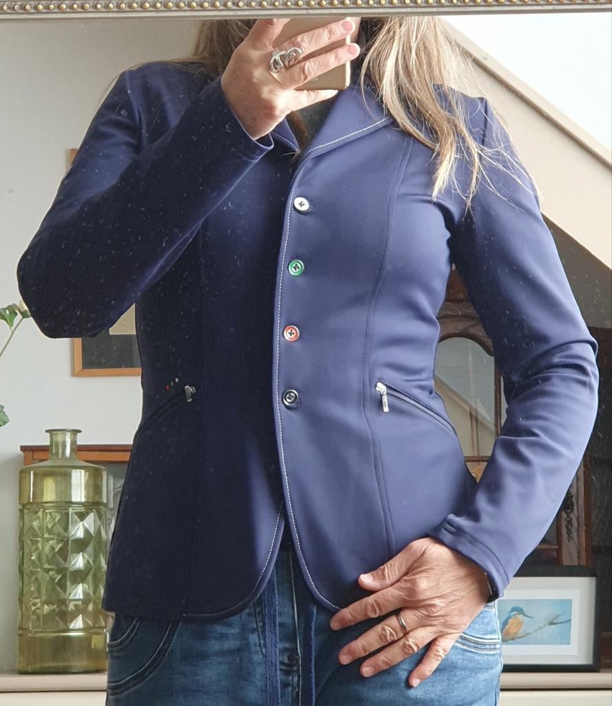 Wedstrijdjasje Equi Thème maat 38, Dieren en Toebehoren, Paardrijkleding, Ophalen of Verzenden, Zo goed als nieuw, Dressuur, Bovenkleding