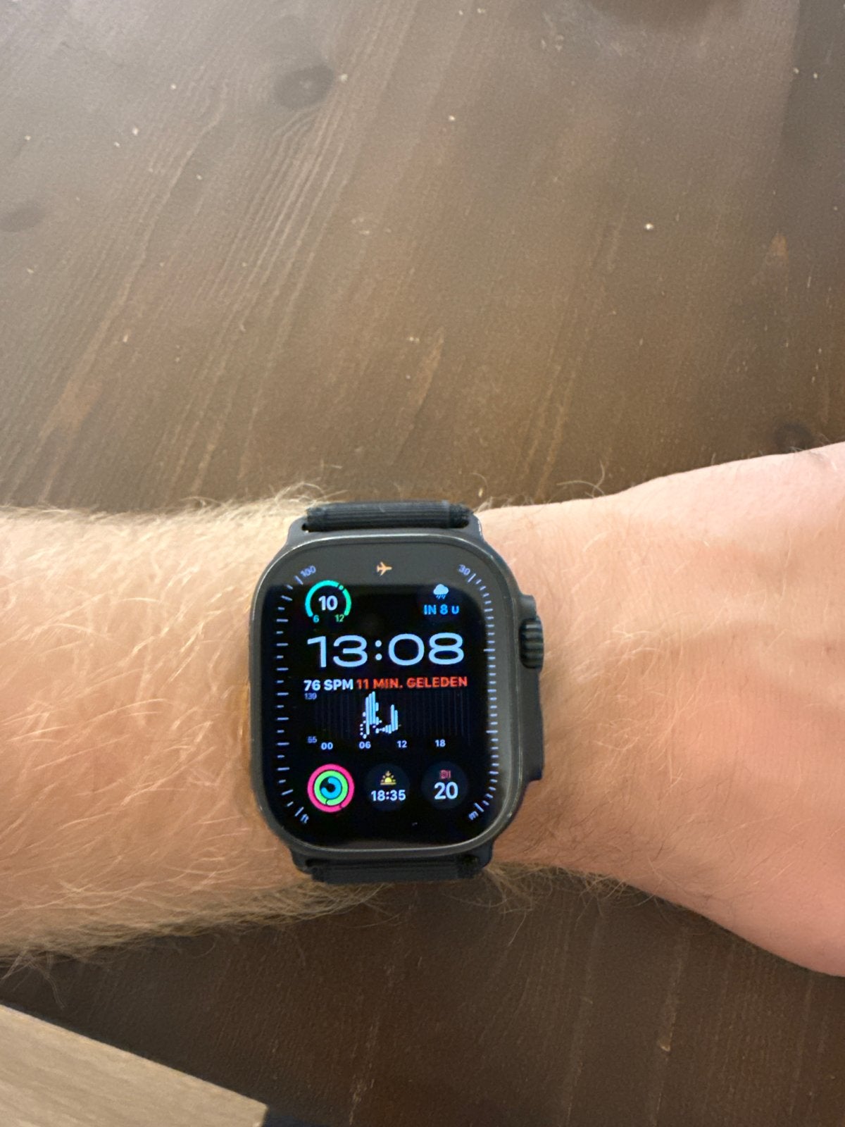 Apple Watch Ultra 2 – 49 mm – Zwart Titanium, Afstand, Zwart, IOS, Ophalen of Verzenden