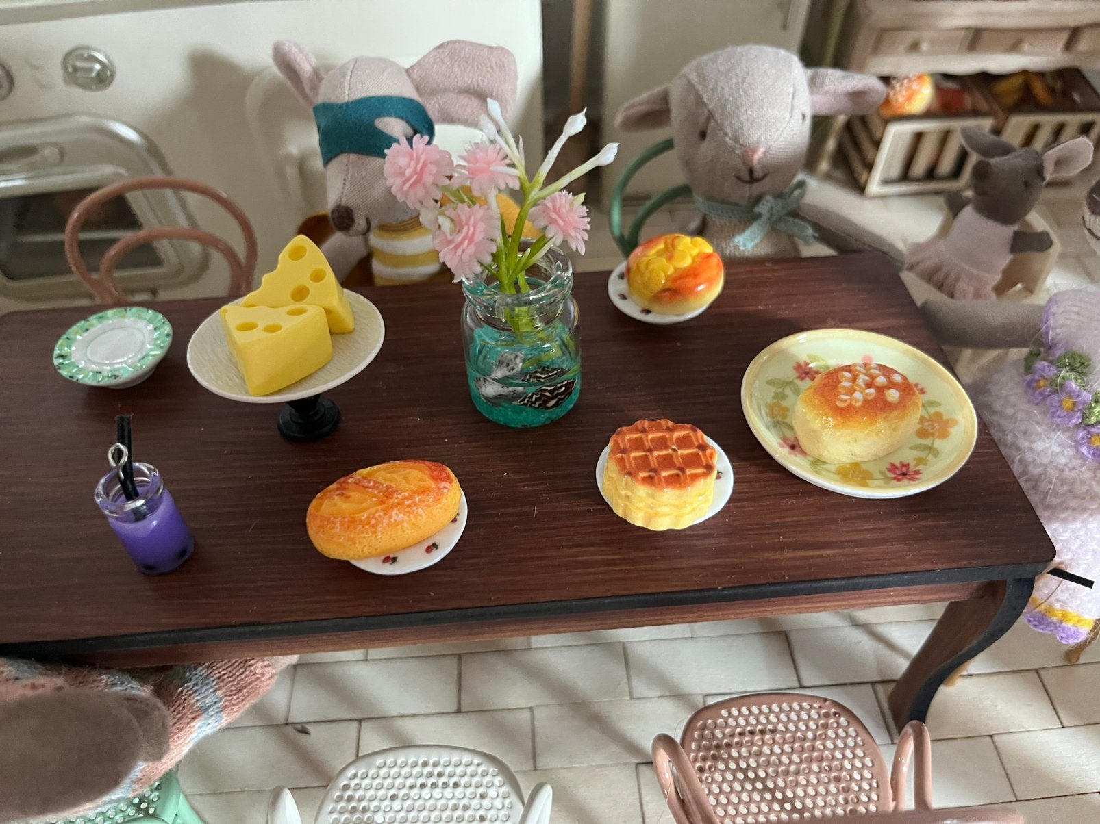 4 luxe broodjes poppenhuis incl verzenden, Ophalen, Nieuw, Poppenhuis