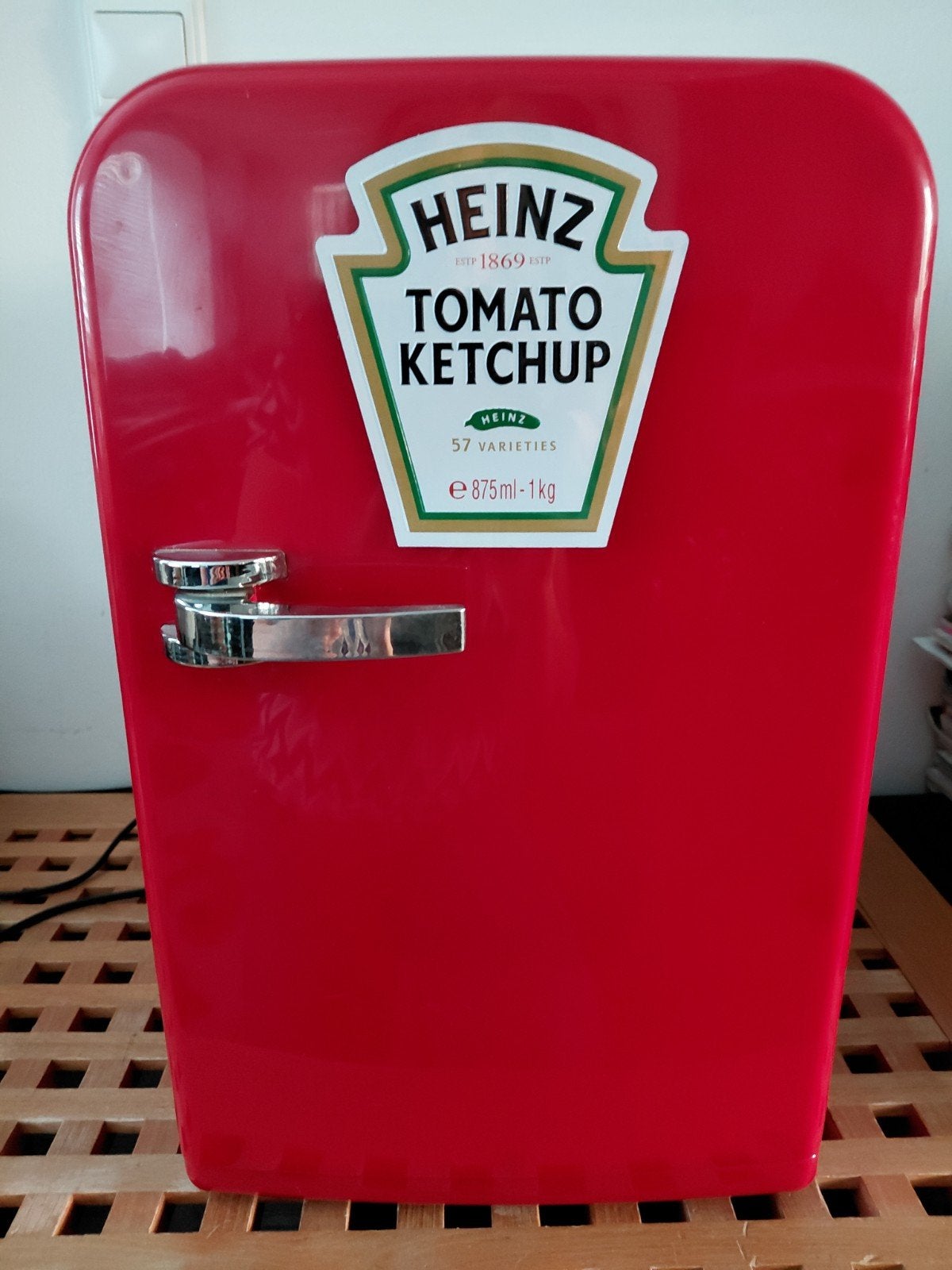 Heinz Ketchup Mini Koelkast - Cooler/Warmer JY-A-15L, Ophalen, Zonder vriesvak, Minder dan 45 cm, Minder dan 85 cm