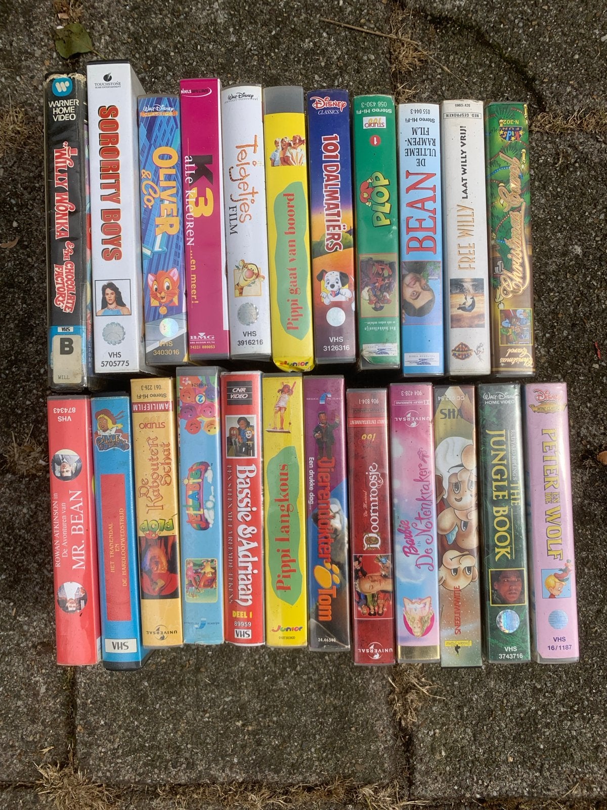 Videobanden collectie VHS-banden: Kinderfilms en meer, Ophalen, Nederlands ondertiteld, Gebruikt, Alle leeftijden